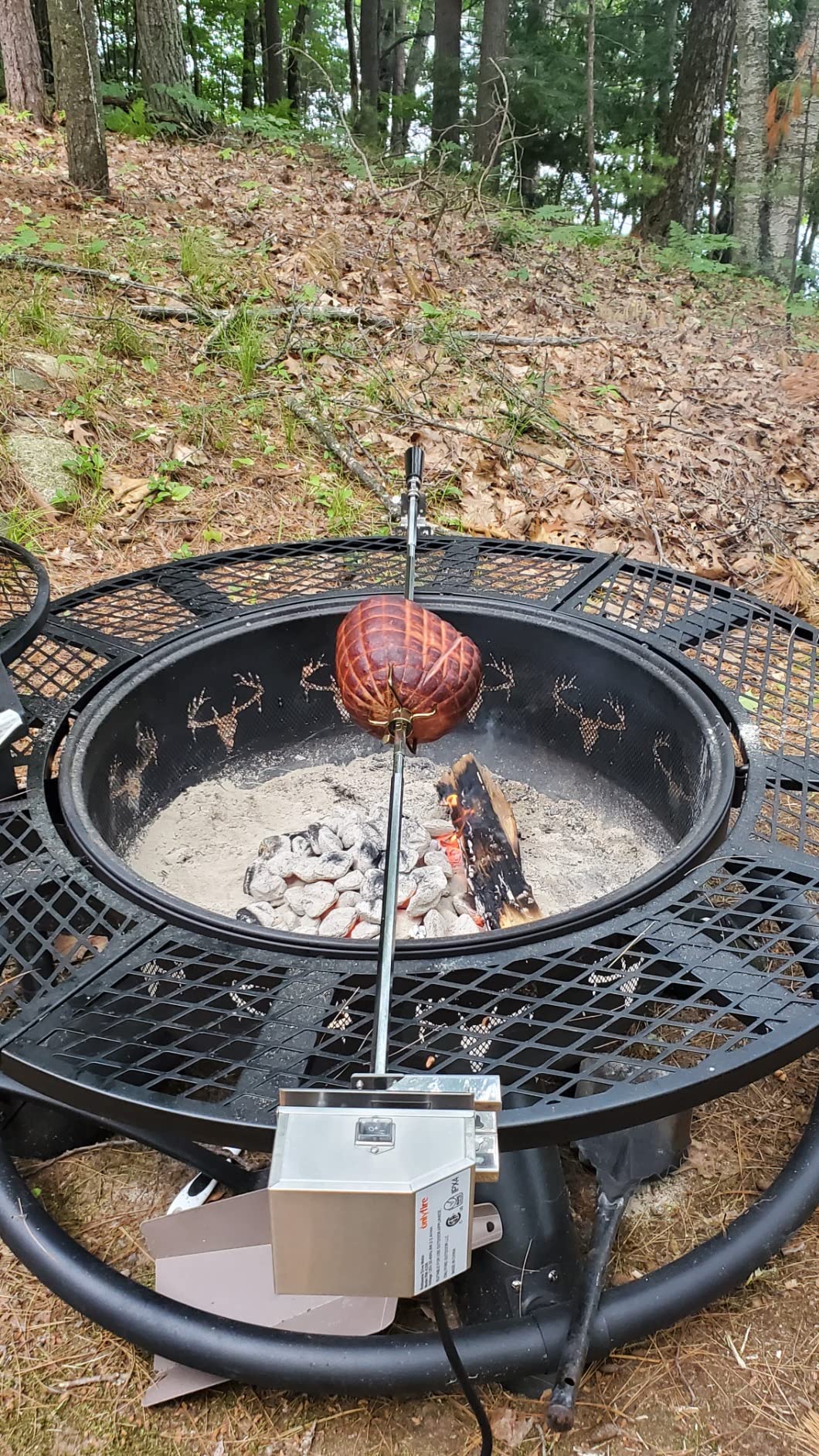 onlyfire Universal Grill Replacement Rotisserie Kit - 45'' & 53'' X 1/2'' Hexagon Spit Rod, Stainless Steel Electric Motor customer photo 2