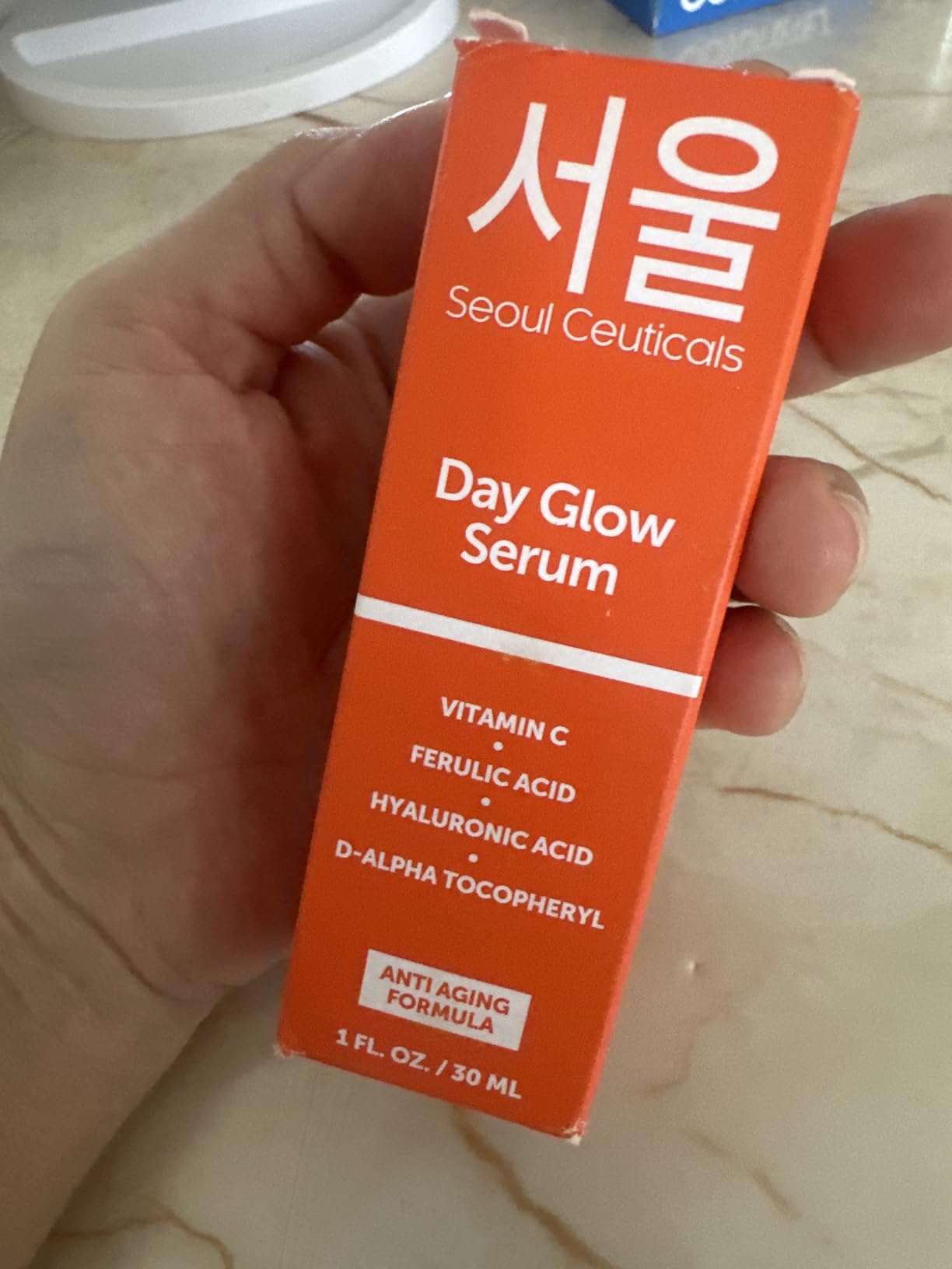 SeoulCeuticals Korean Skin Care 20% Vitamin C Hyaluronic Acid Serum + CE Ferulic Acid - Potent Anti Aging, Anti Wrinkle Korean Beauty 1oz customer photo 1