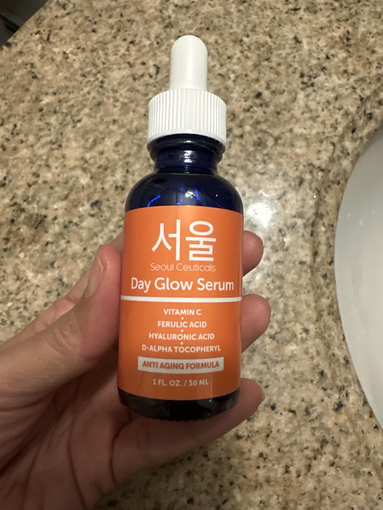 SeoulCeuticals Korean Skin Care 20% Vitamin C Hyaluronic Acid Serum + CE Ferulic Acid - Potent Anti Aging, Anti Wrinkle Korean Beauty 1oz customer photo 2