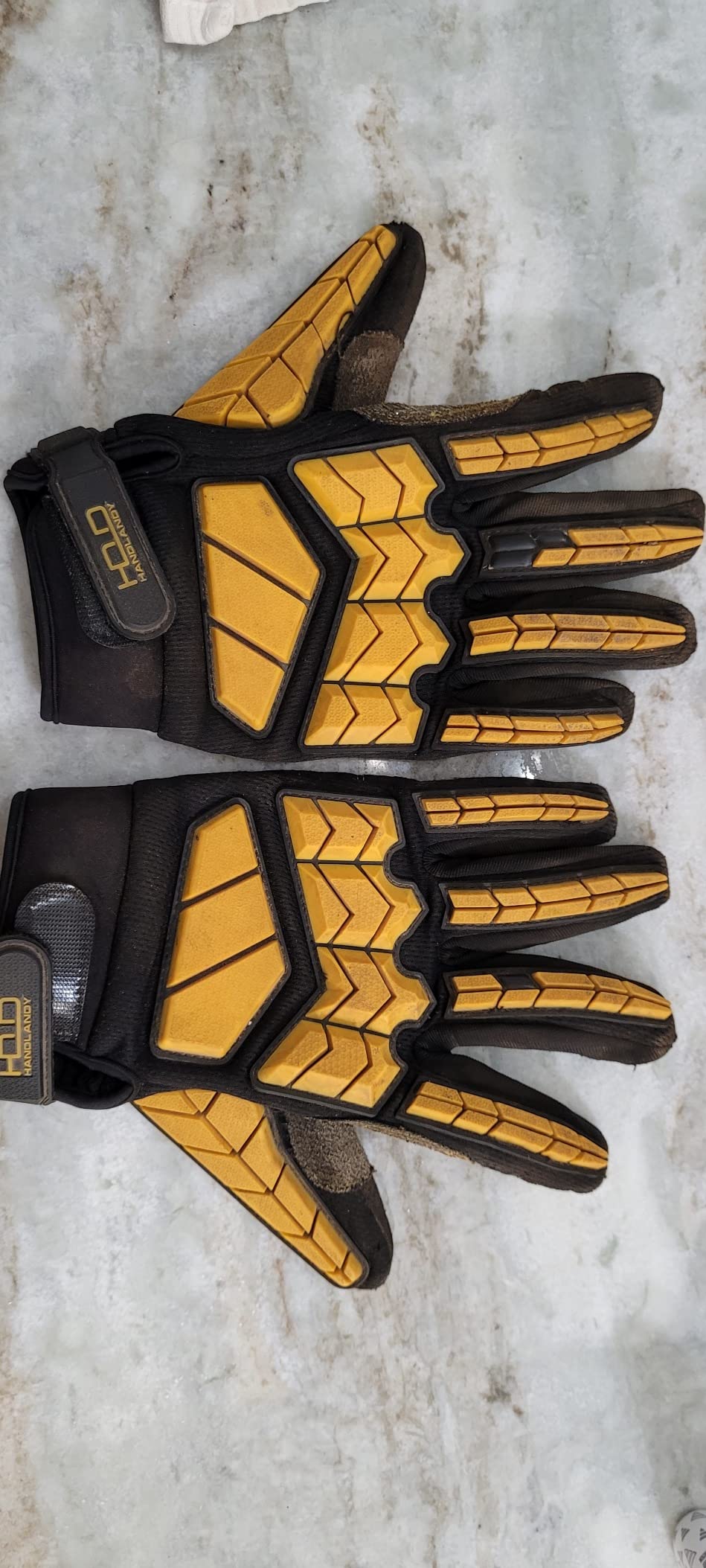 HANDLANDY Anti Vibration Gloves, SBR Padding, TPR Protector, Mechanic Work Gloves customer photo 2