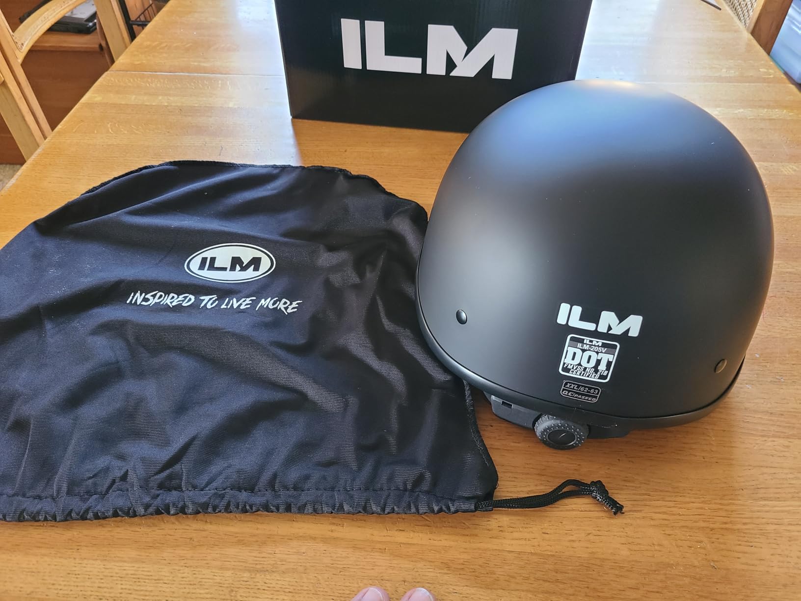 ILM Half Helmet Motorcycle Open Face Sun Visor Quick Release Buckle DOT Approved Cycling Motocross Suits Men Women Model-205V customer photo 1