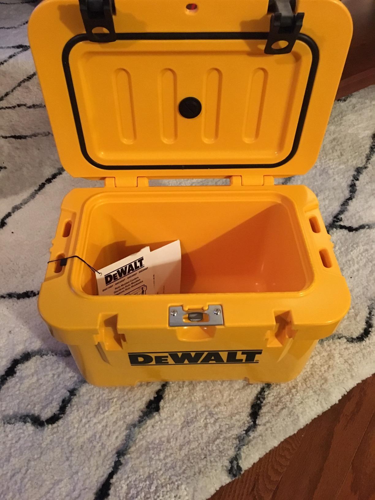 DeWalt 25 Qt Roto Molded Cooler, Yellow customer photo 2