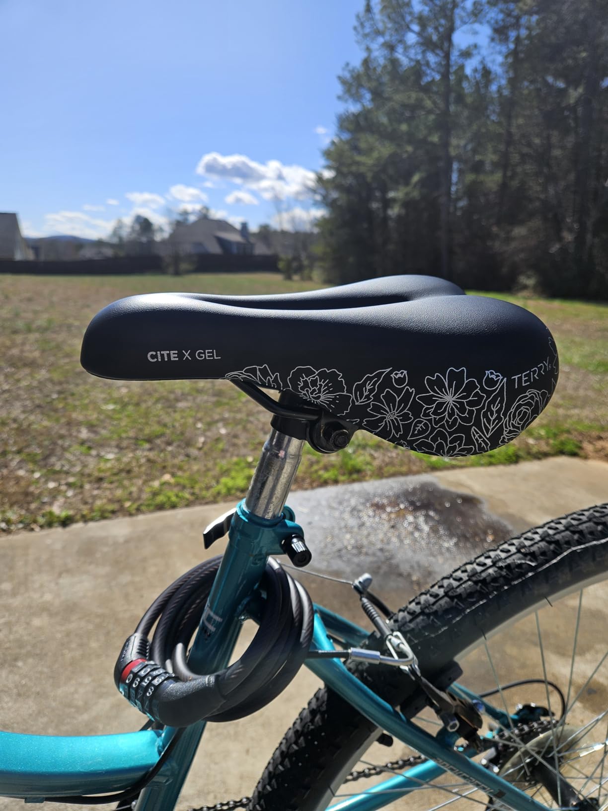 Terry Bike Saddle Womens Cite X Gel Saddle, Bicycle Seat for Women, Wide Comfortable Shock-Absorbing Gel Bike Seat with Center Cutaway customer photo 1