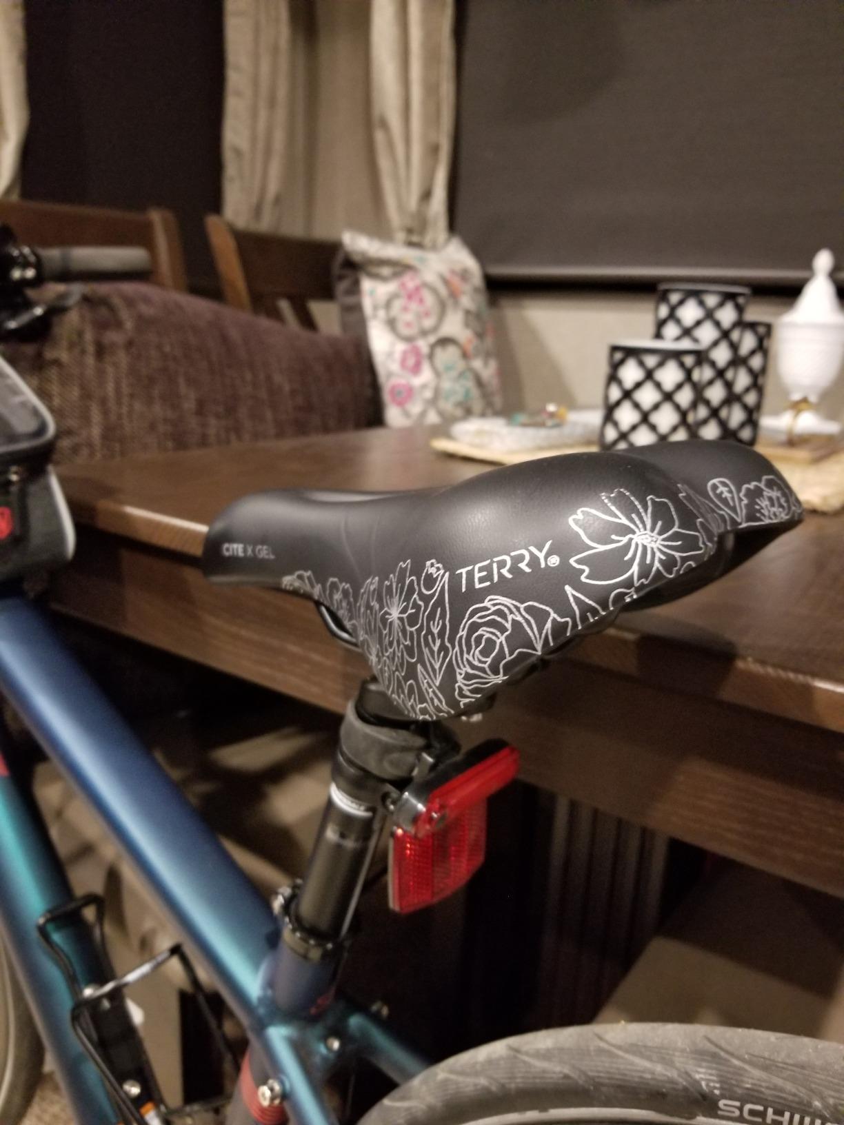 Terry Bike Saddle Womens Cite X Gel Saddle, Bicycle Seat for Women, Wide Comfortable Shock-Absorbing Gel Bike Seat with Center Cutaway customer photo 2
