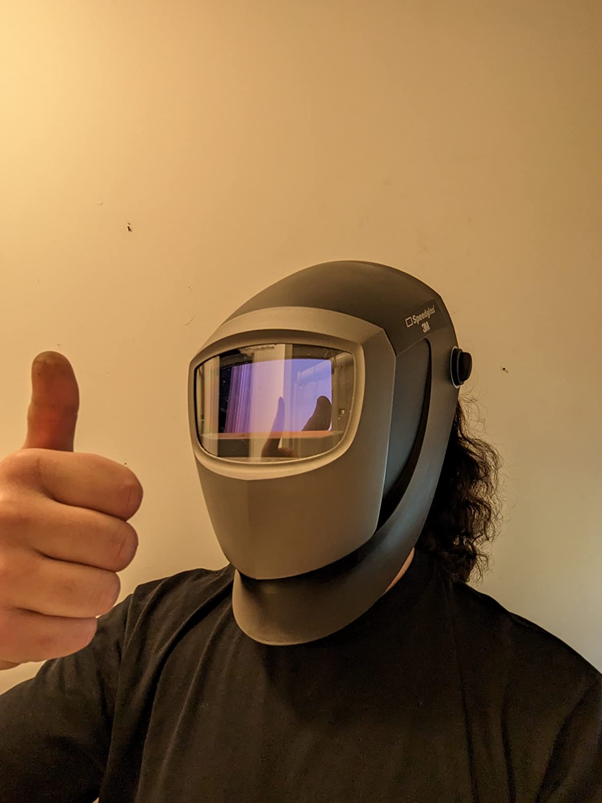 3M Speedglas Welding Helmet 9002NC, 04-0100-20NC, with Natural Color Technology Auto Darkening Filter for MMAW TIG MIG Welding Helmet,black/Silver customer photo 1