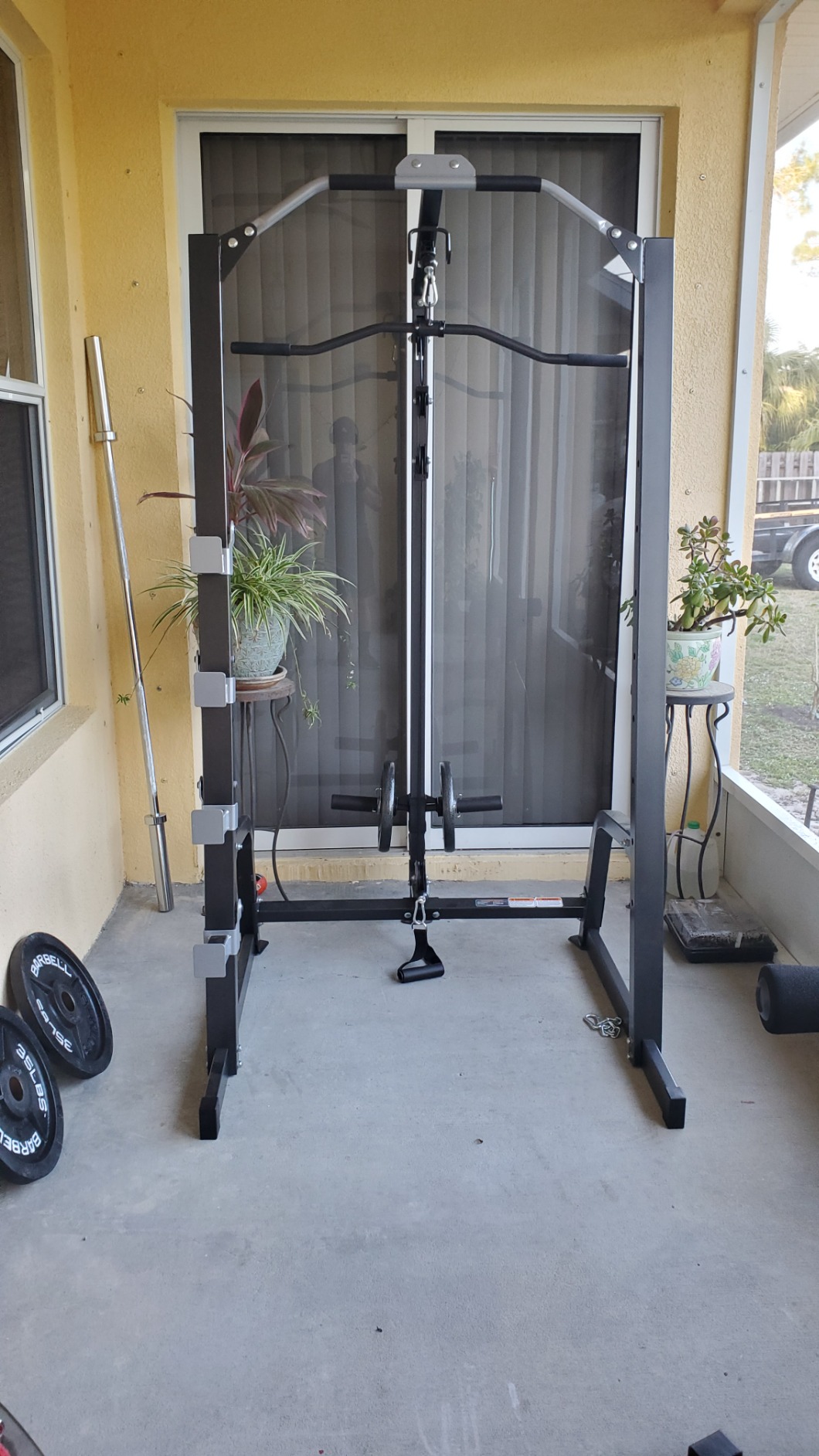 Marcy Pro Deluxe Cage System with Weightlifting Bench All-in-One Home Gym Equipment PM-5108 customer photo 2