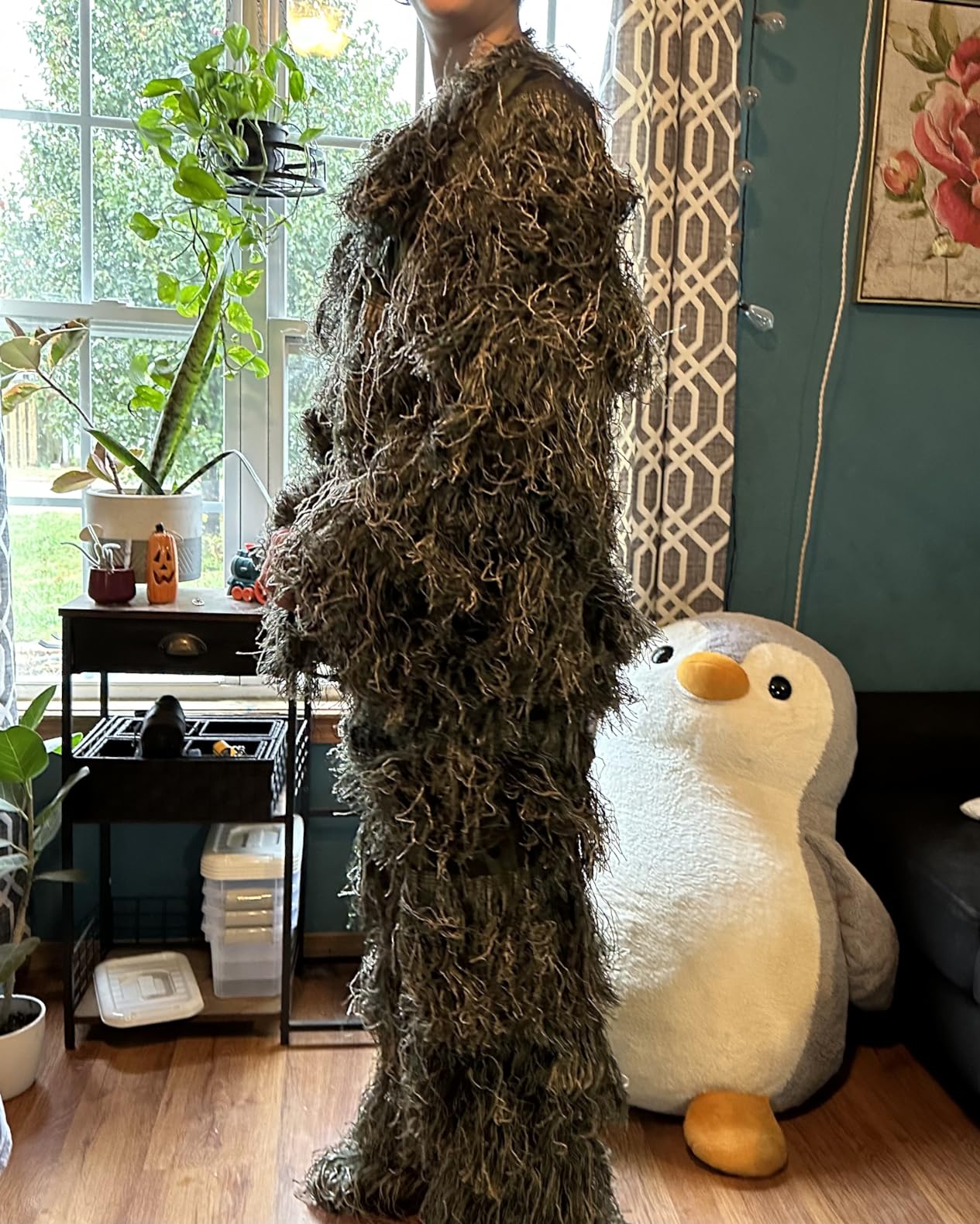 AUSCAMOTEK Ghillie Suit for Hunting Camouflage Suit Hunting Gilly - Green customer photo 1