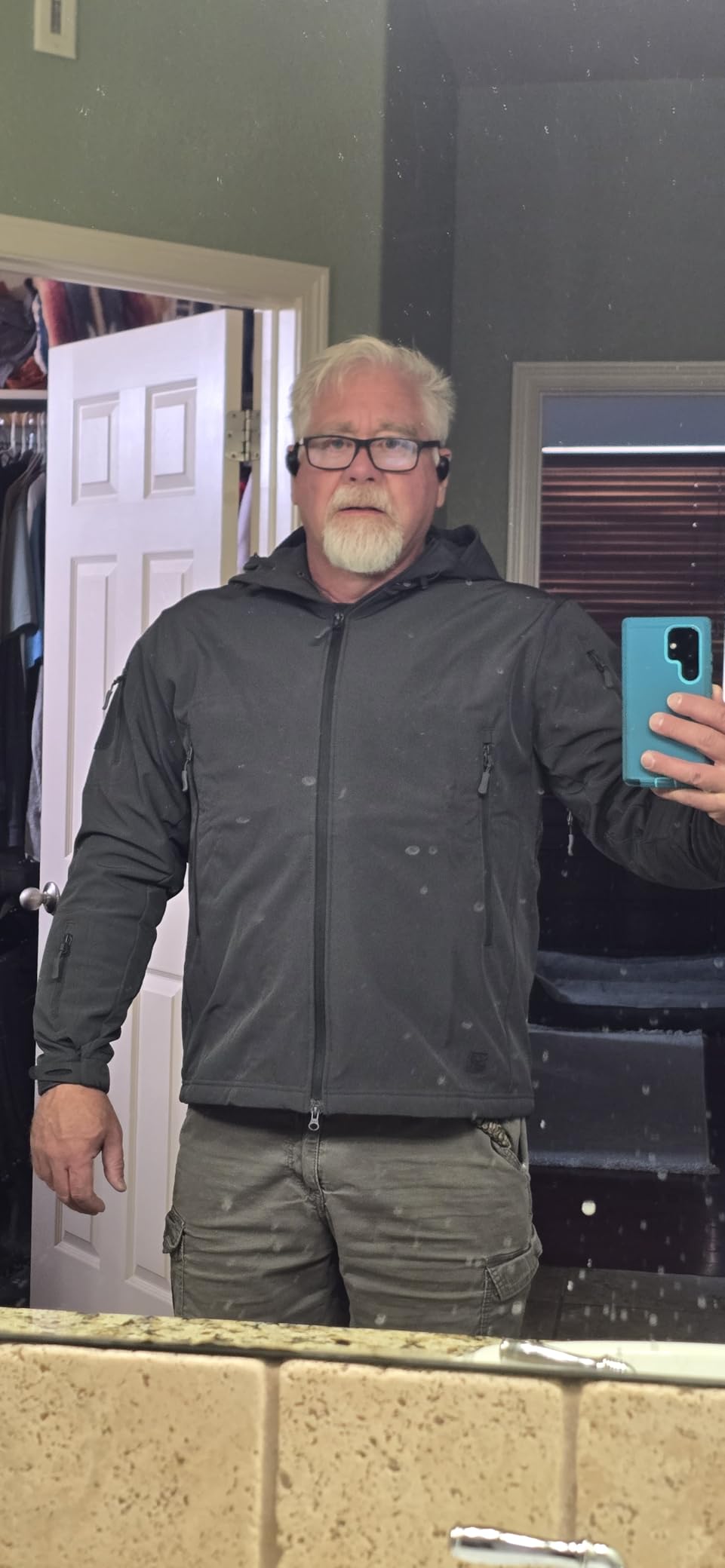TACVASEN Men's Special Ops Military Tactical Soft Shell Rain Warm Fleece Lined Jacket Winter Hood Coat Hiking Snowboard customer photo 1