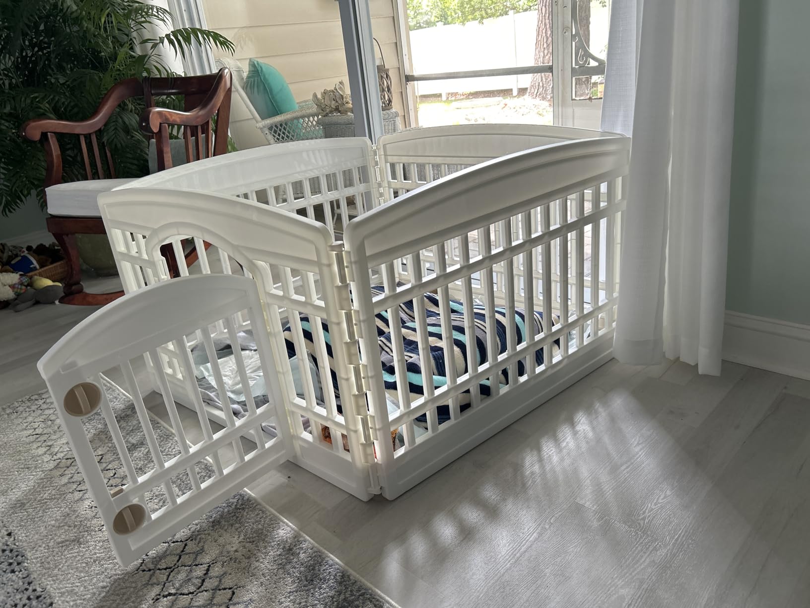 IRIS USA Dog Playpen with Door, 24