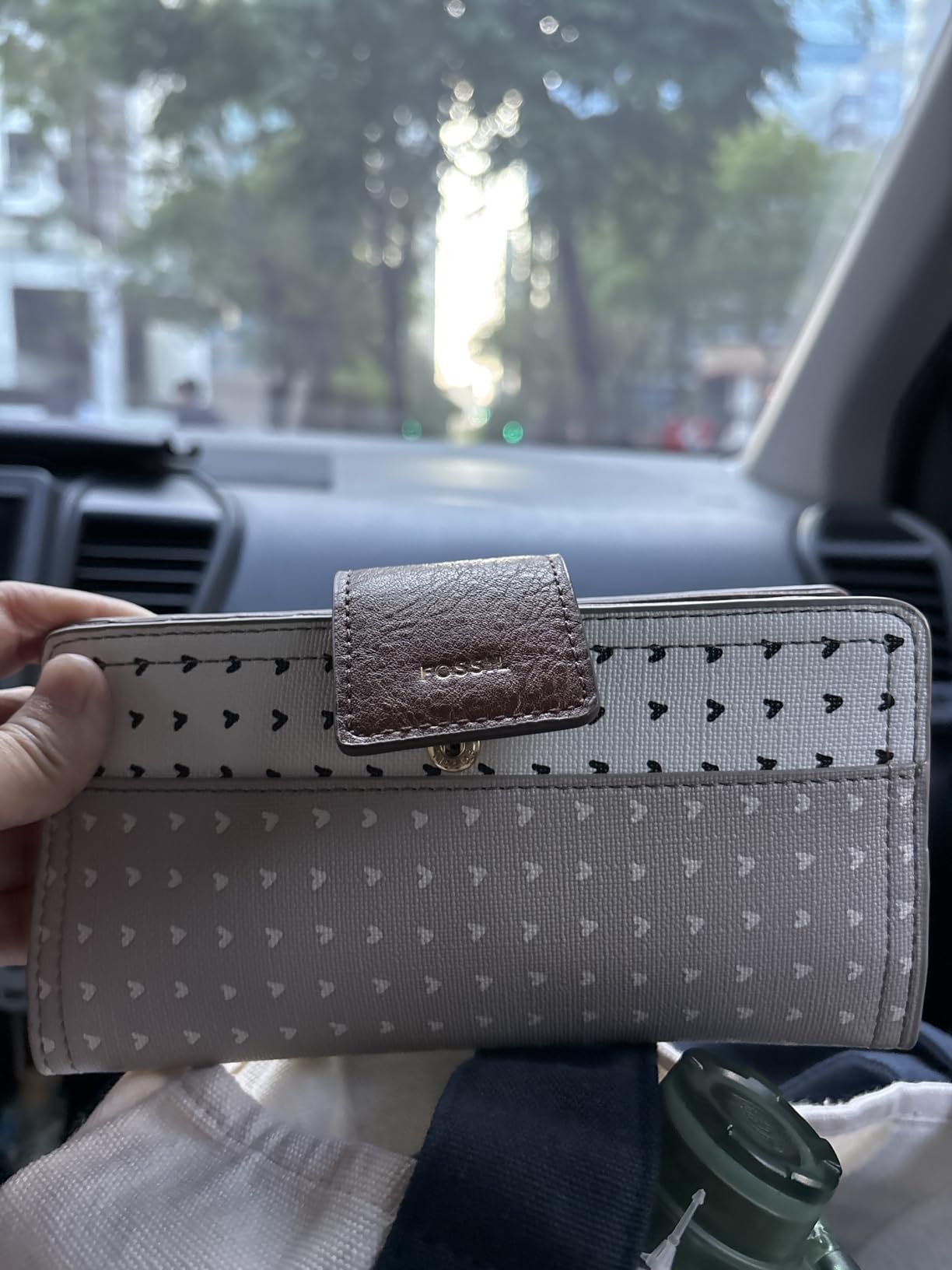 Women's Logan Leather Wallet RFID Blocking Tab Clutch customer photo 1