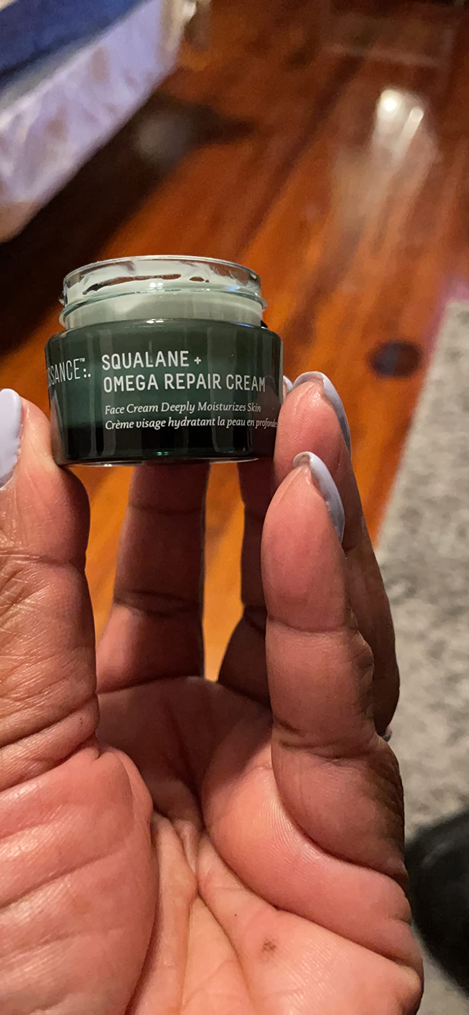 BIOSSANCE Squalane + Omega Repair Cream - Ultra-Moisturizing Face Cream - Skin Care with Hyaluronic Acid, Ceramides, Squalane - Ideal for Dry & Sensitive Skin, Intense Hydration Moisturizer customer photo 2
