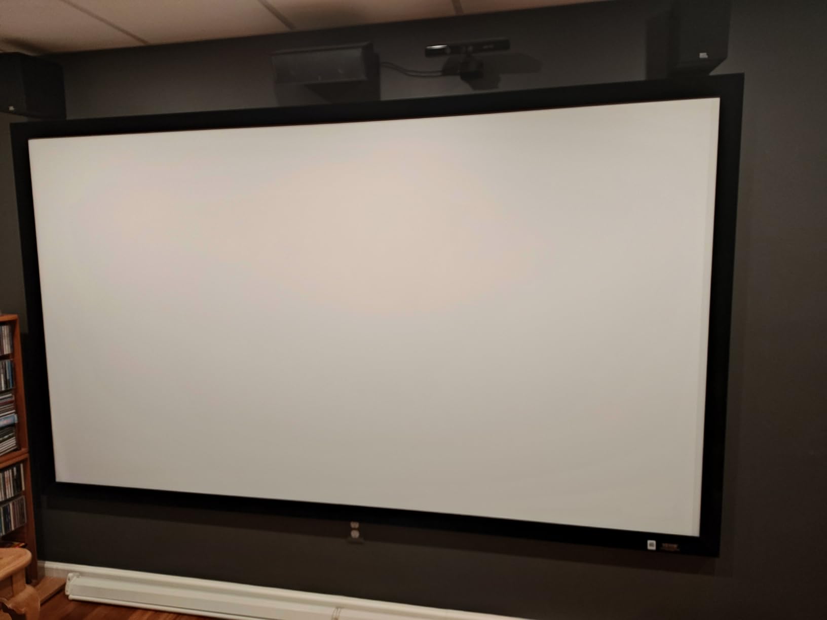 V EVOR Projector Screen 120inch Outdoor Projector Screen 16:9 Movie Screen Fixed Frame 3D Projector Screen for 4K HDTV Movie Theater customer photo 1