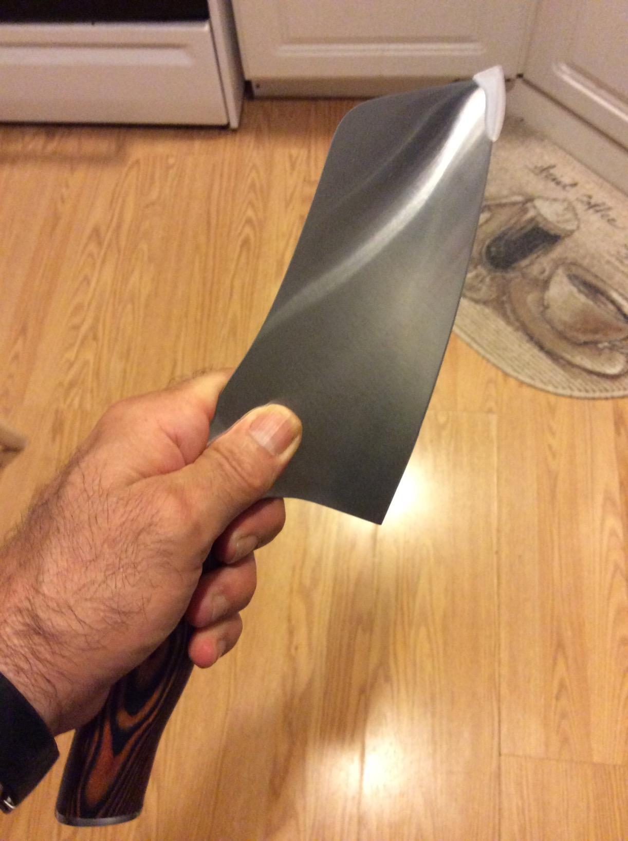 TUO Cutlery Cleaver Knife - Japanese AUS-10 Damascus Steel Hammered Finish - Chinese Chef's Knife for Meat and Vegetable with Ergonomic Pakkawood Handle - 7
