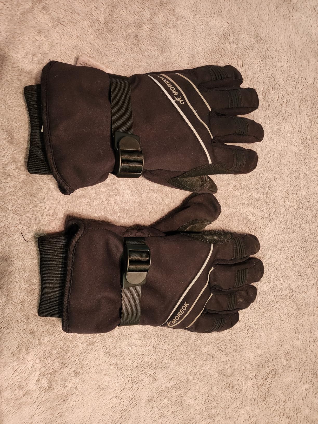 MOREOK Waterproof & Windproof -30°F Winter Gloves for Men/Women, 3M Thinsulate Thermal Gloves Touch Screen Warm Gloves for Skiing,Cycling,Motorcycle,Running customer photo 2