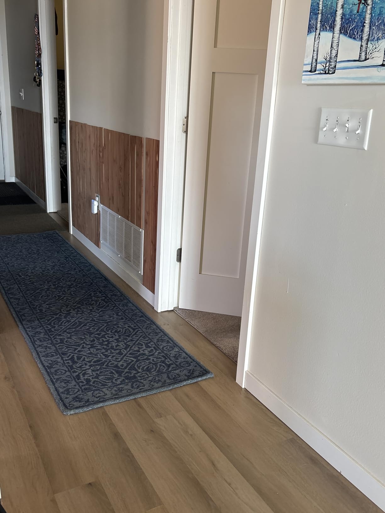 SAFAVIEH Area Rug 8x10 - Dip Dye Collection - Large - Navy Blue, Handmade Wool, Ideal for Living Room, Bedroom, Office, Dining Space (DDY151N) customer photo 1