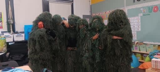 MOPHOTO 5 in 1 Ghillie Suit 3D Camouflage Hunting Suits - Jacket, Pants, Hood, Carry Bag for Adults & Youth, M/L/XL/XXL customer photo 2