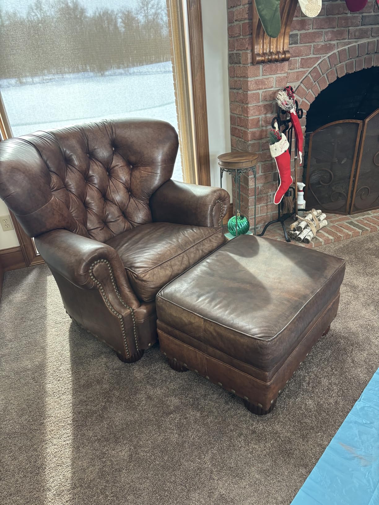 Furniture Clinic Leather Complete Restoration Kit | with Leather Recoloring Balm, Cleaner, 2-in-1 Protection Cream & Conditioner, Sponge, and Cloth | Repair Kit for Furniture (Medium Brown) customer photo 1