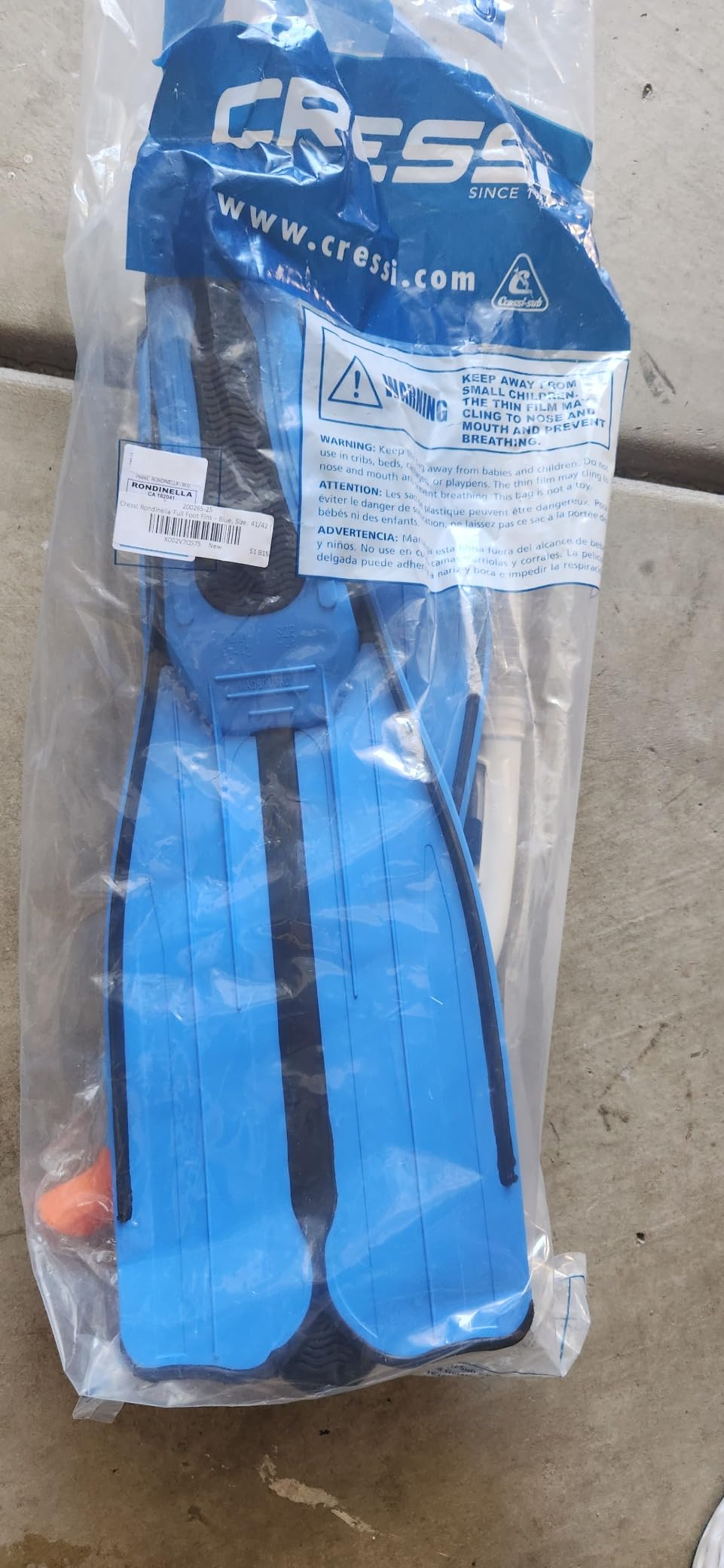 Cressi Adult Snorkeling Full Foot Pocket Fins, Good Thrust, Light Fin, Rondinella customer photo 2