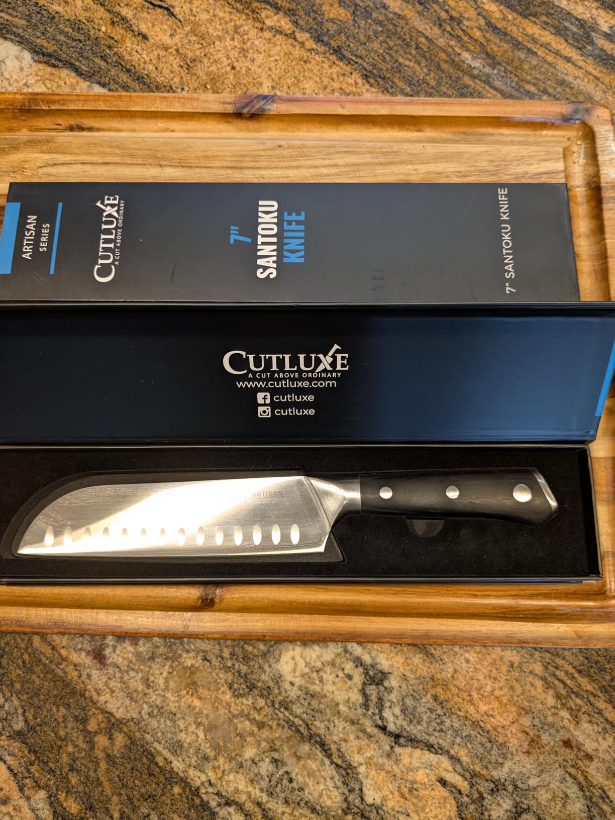 Cutluxe Santoku Knife - 7