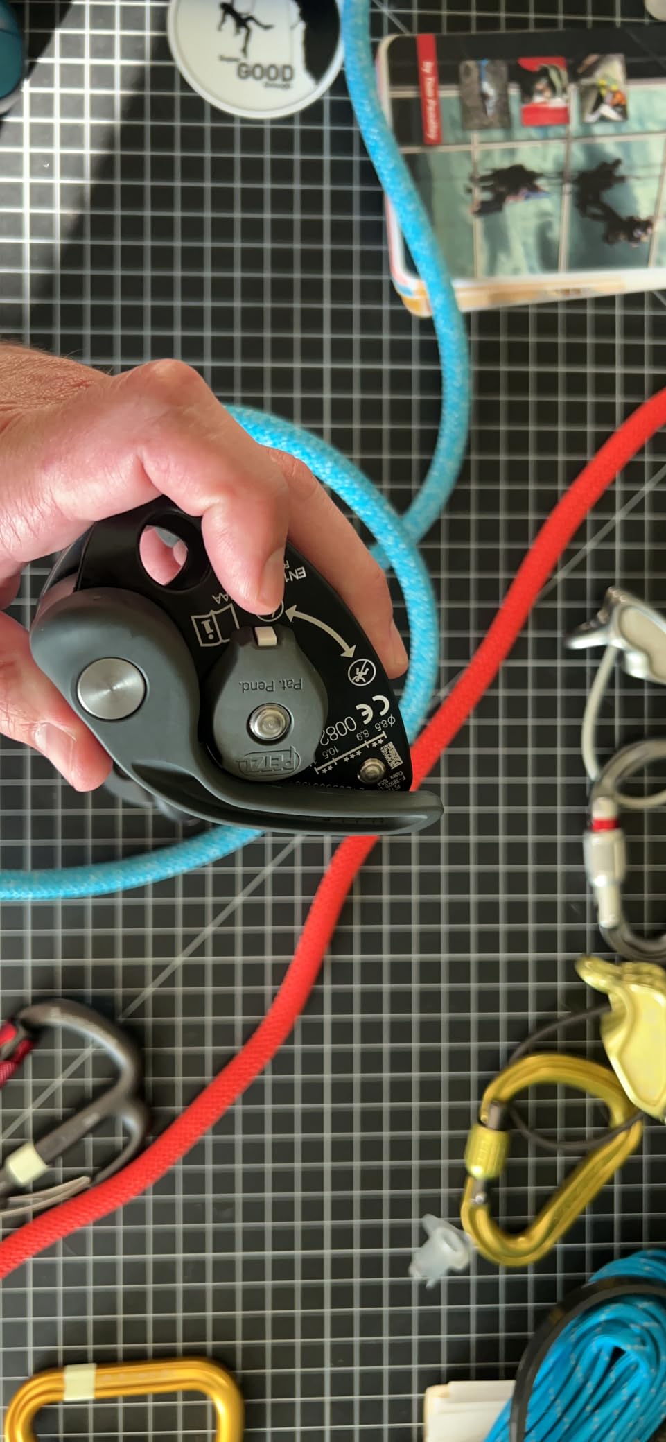 PETZL GRIGRI+ Belay Device with Cam-Assisted Blocking and Anti-Panic Handle, Suitable for Learners and Intensive Use customer photo 2