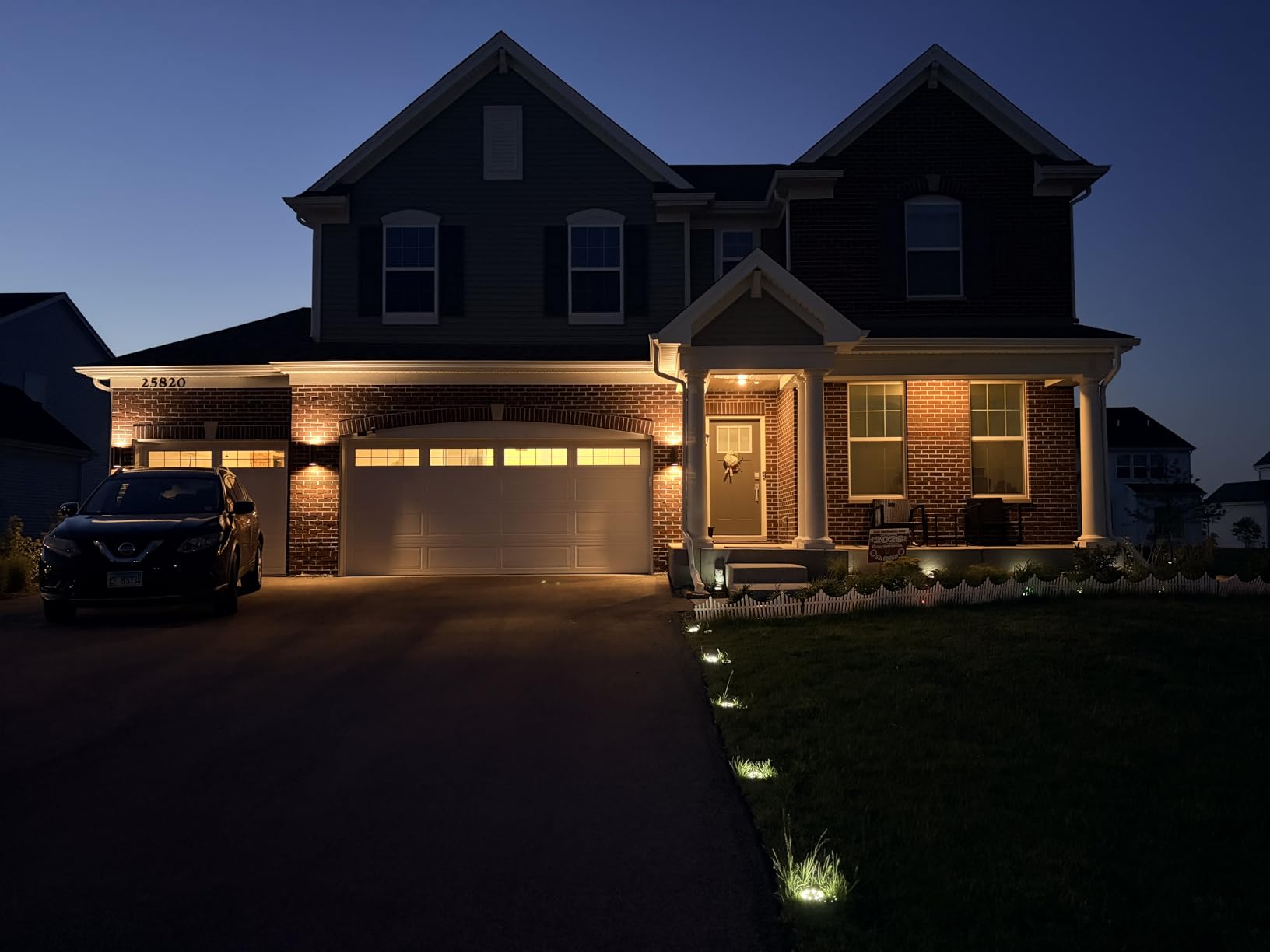 mirrea Modern Outdoor Porch Light Patio Light in 2 Lights with Aluminum Cylinder and Tempered Glass Cover Waterproof Wall Sconce 2 Pack (Matte Black) customer photo 1