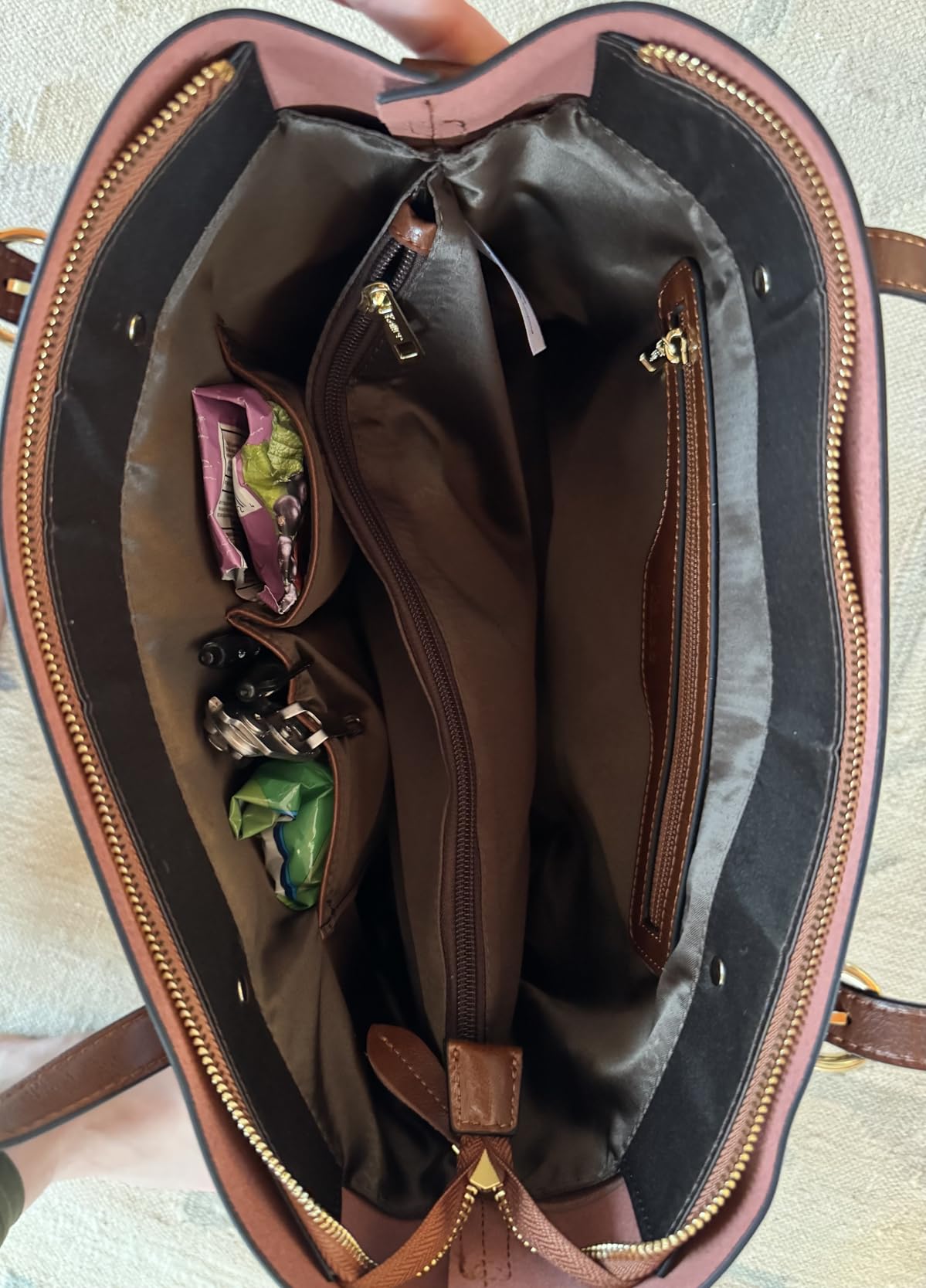 Kattee Genuine Leather Women Tote Bag Soft Handbags Vintage Shoulder Purses Fashion Top Handle Bag Large Capacity customer photo 1