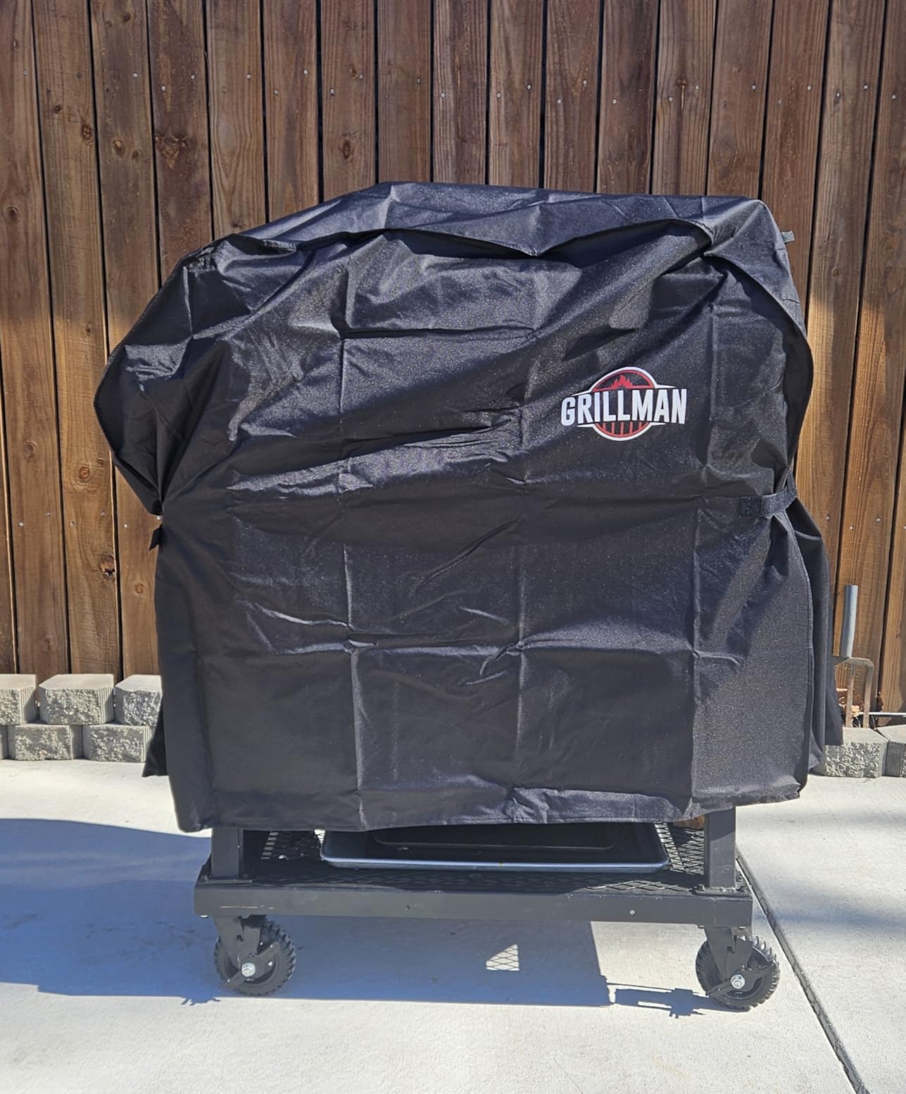 Grillman Premium Grill Cover for Outdoor Grill, BBQ Grill Cover 60 Inch- Rip-Proof, Waterproof, Top Heavy-Duty Large 60 Inch Grill Cover - Barbecue Cover & Gas Grill Covers (60