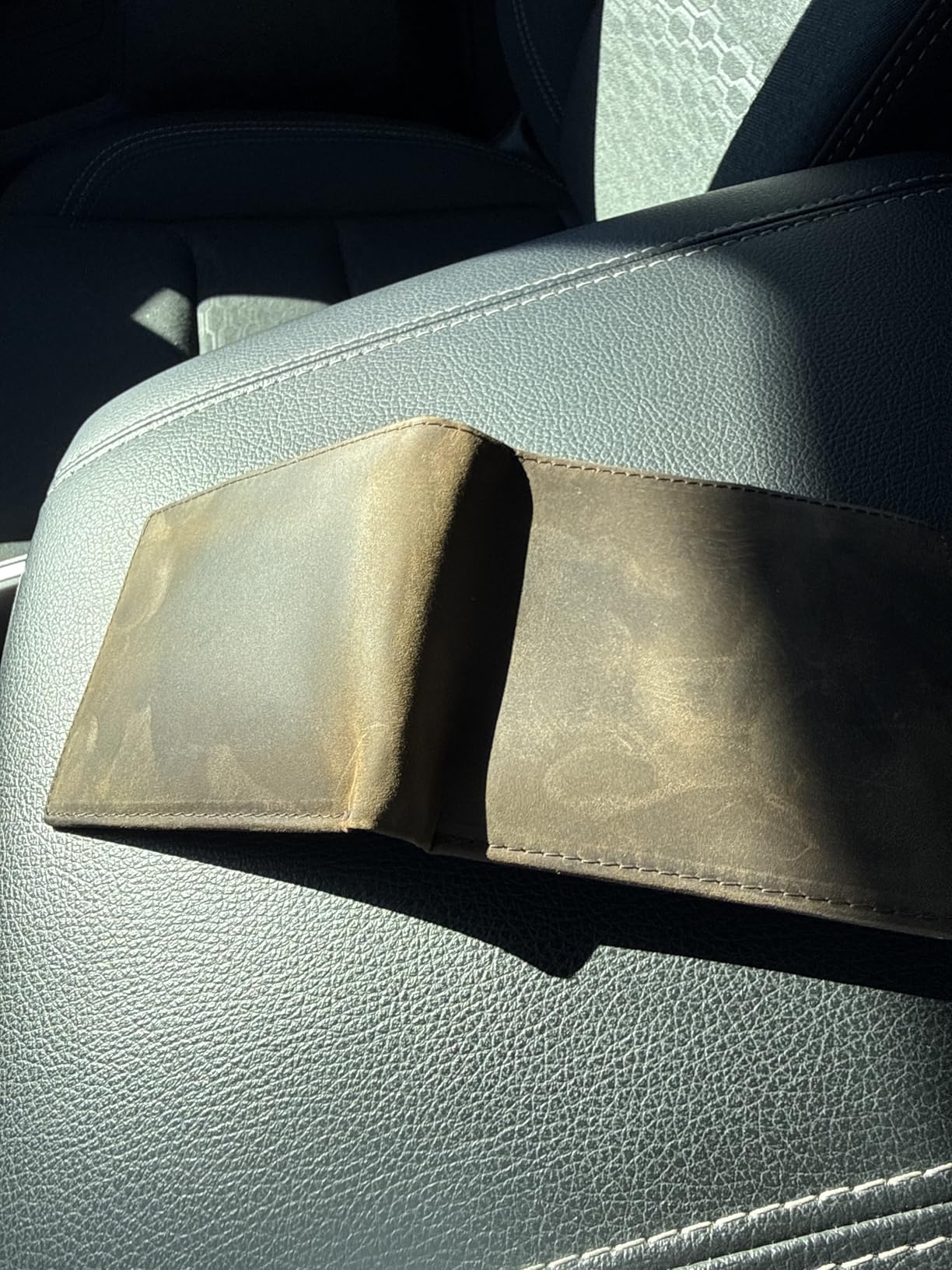 Top Grain Leather Wallet for Men | RFID Blocking | Extra Capacity Bifold Wallet with 2 ID Windows | Ultra Strong Stitching | Slim Billfold with 8 Card Slots | Gift for Him customer photo 1