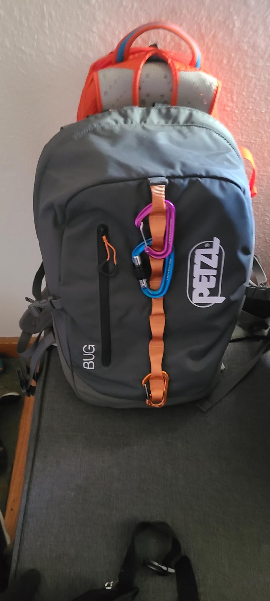 PETZL BUG Climbing Backpack - 18L, Red/Orange customer photo 1