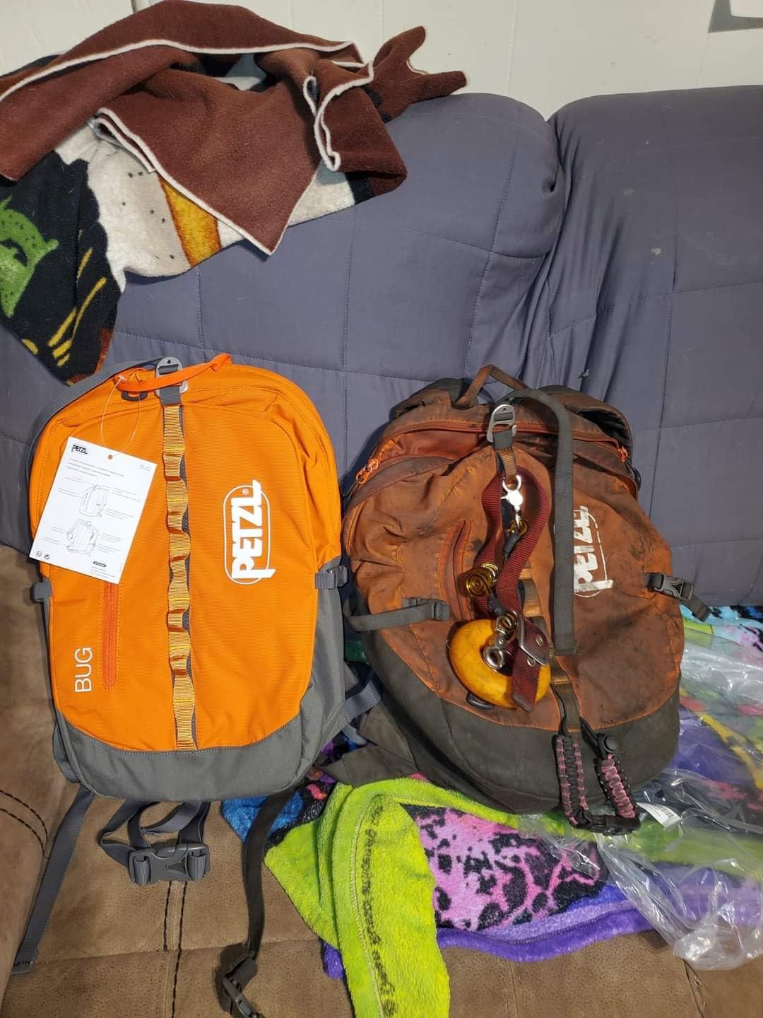 PETZL BUG Climbing Backpack - 18L, Red/Orange customer photo 2