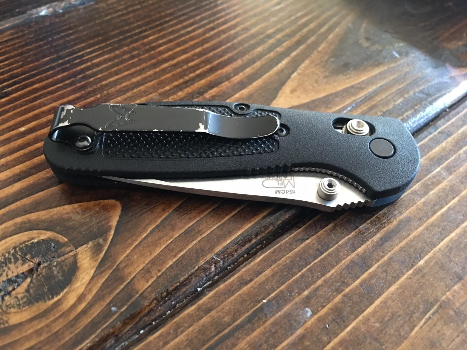 Benchmade Mini Griptilian Knife Drop-Point Blade Made EDC Manual Finish 556 Handle customer photo 1
