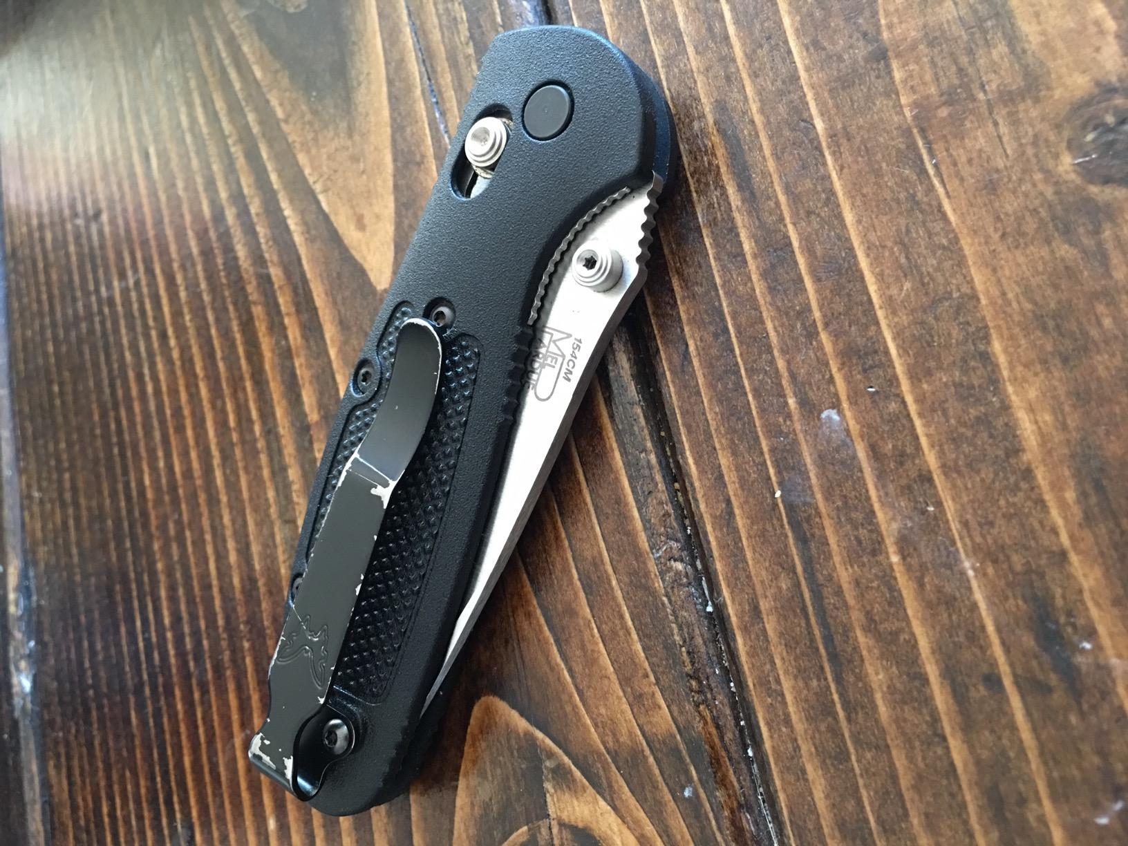 Benchmade Mini Griptilian Knife Drop-Point Blade Made EDC Manual Finish 556 Handle customer photo 2