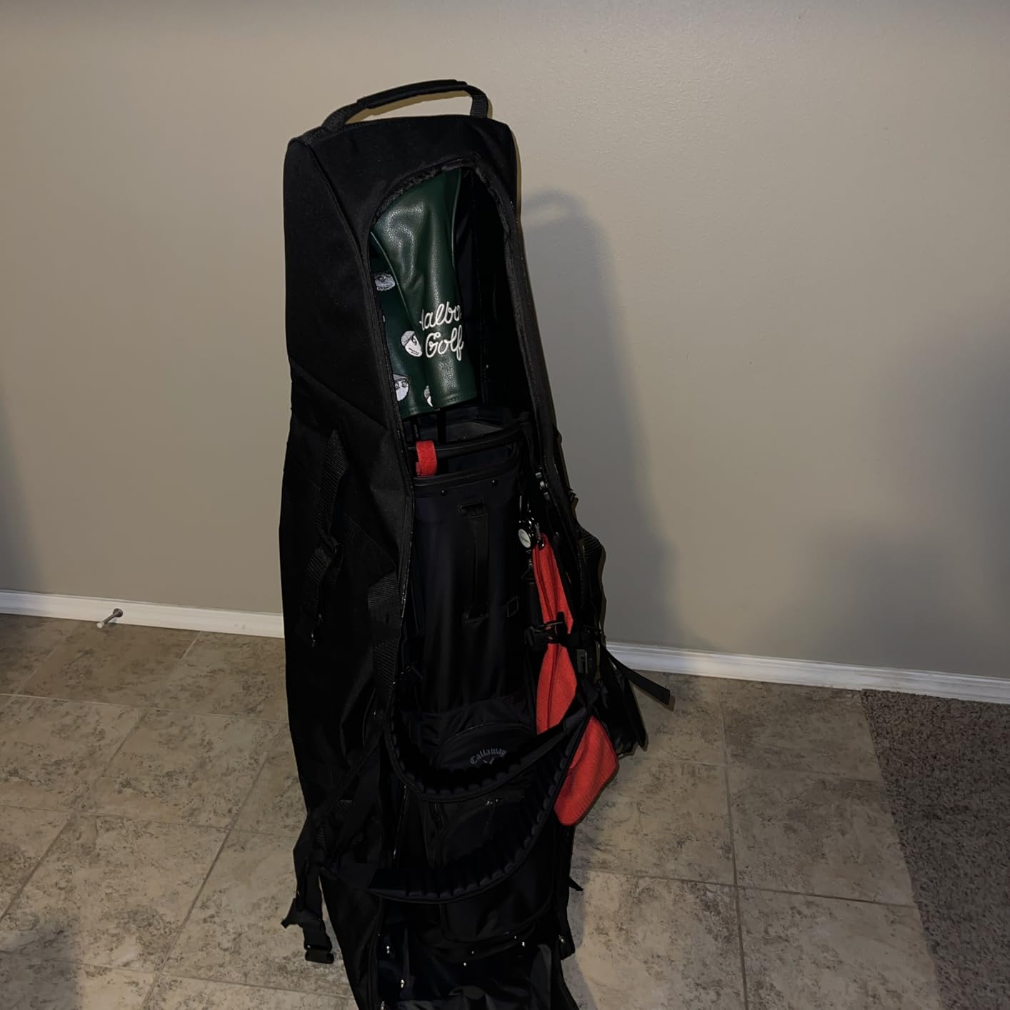 Himal Outdoors Soft-Sided Golf Travel Bag with Wheels - Heavy Duty 600D Polyester Oxford Wear-Resistant, Excellent Zipper Universal Size customer photo 2