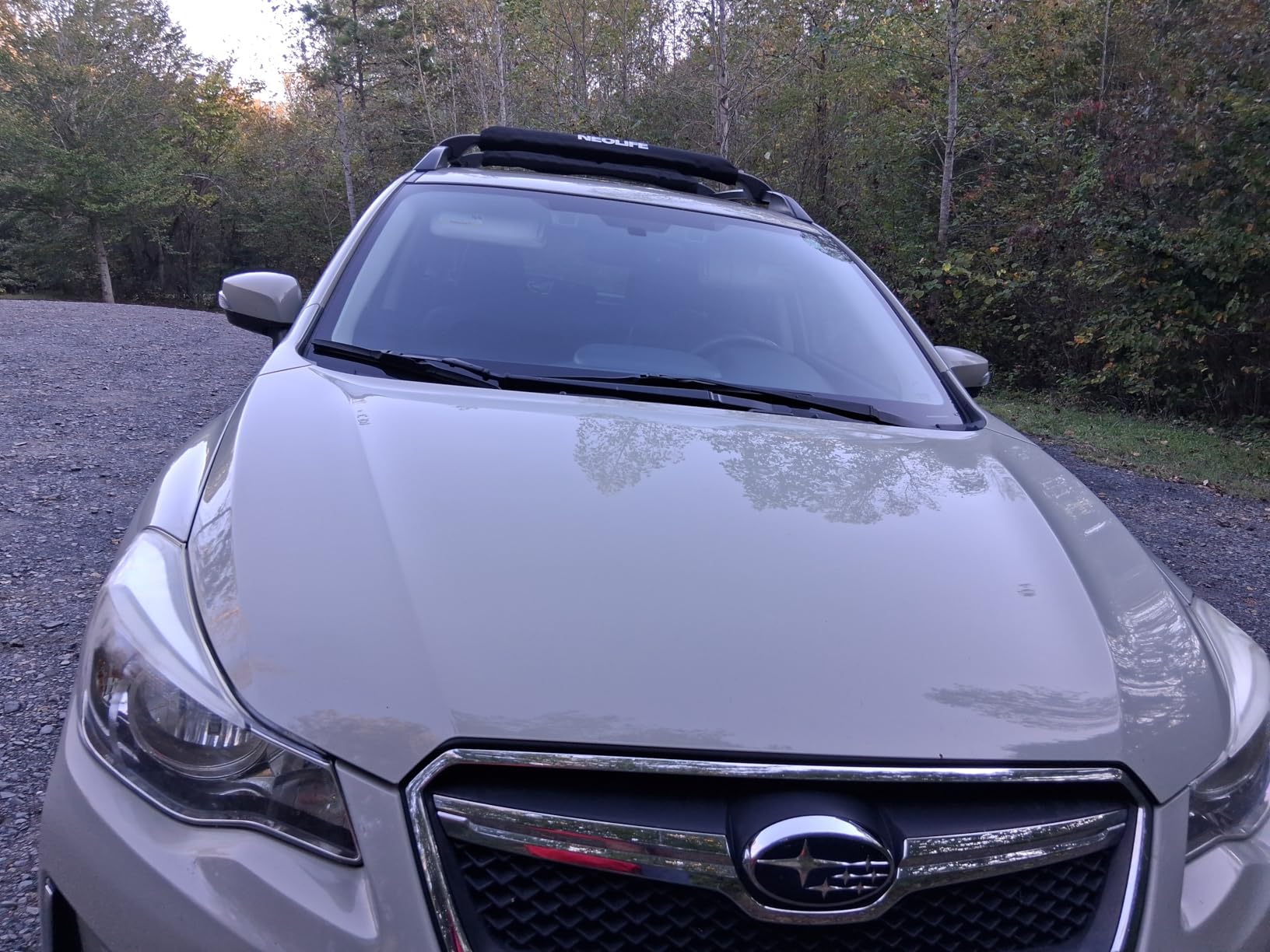 Soft Roof Rack Pads with Two 15 Ft Tie Down Straps for Surfboard, SUP Paddleboard, Snowboard, 28/34inch (Pair) customer photo 1