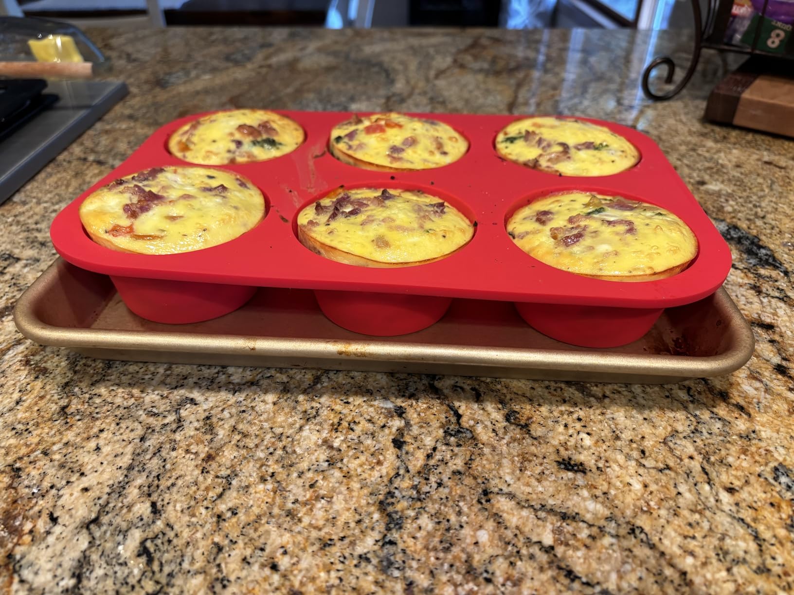 CAKETIME 12 Cups Silicone Muffin Pan - Nonstick Cupcake Pan 1 Pack Regular Size Silicone Mold for Baking customer photo 2