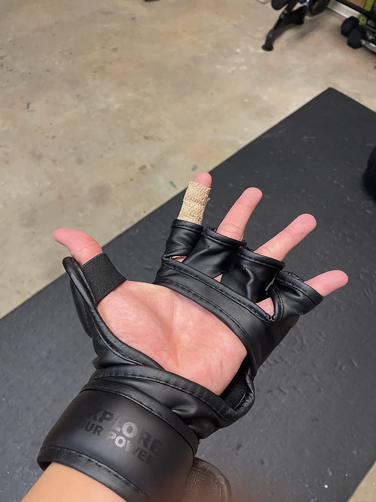 LIBERLUPUS MMA Gloves Sparring for Men- Open Palm Training Gloves for Grappling, Kickboxing, Muay Thai, Youth Self-Defense, Heavy Bag Workouts - Durable Synthetic Leather with Wrist Support customer photo 1