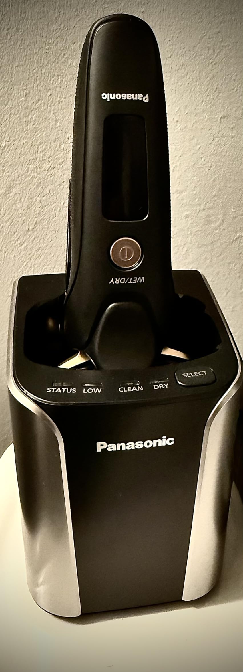 Panasonic Electric Razor for Men, Electric Shaver for Men, ARC5 with Premium Automatic Cleaning and Charging Station, Wet Dry Shaver, Cordless Razor, with Pop-Up Trimmer ES-LV97-K, Black customer photo 1