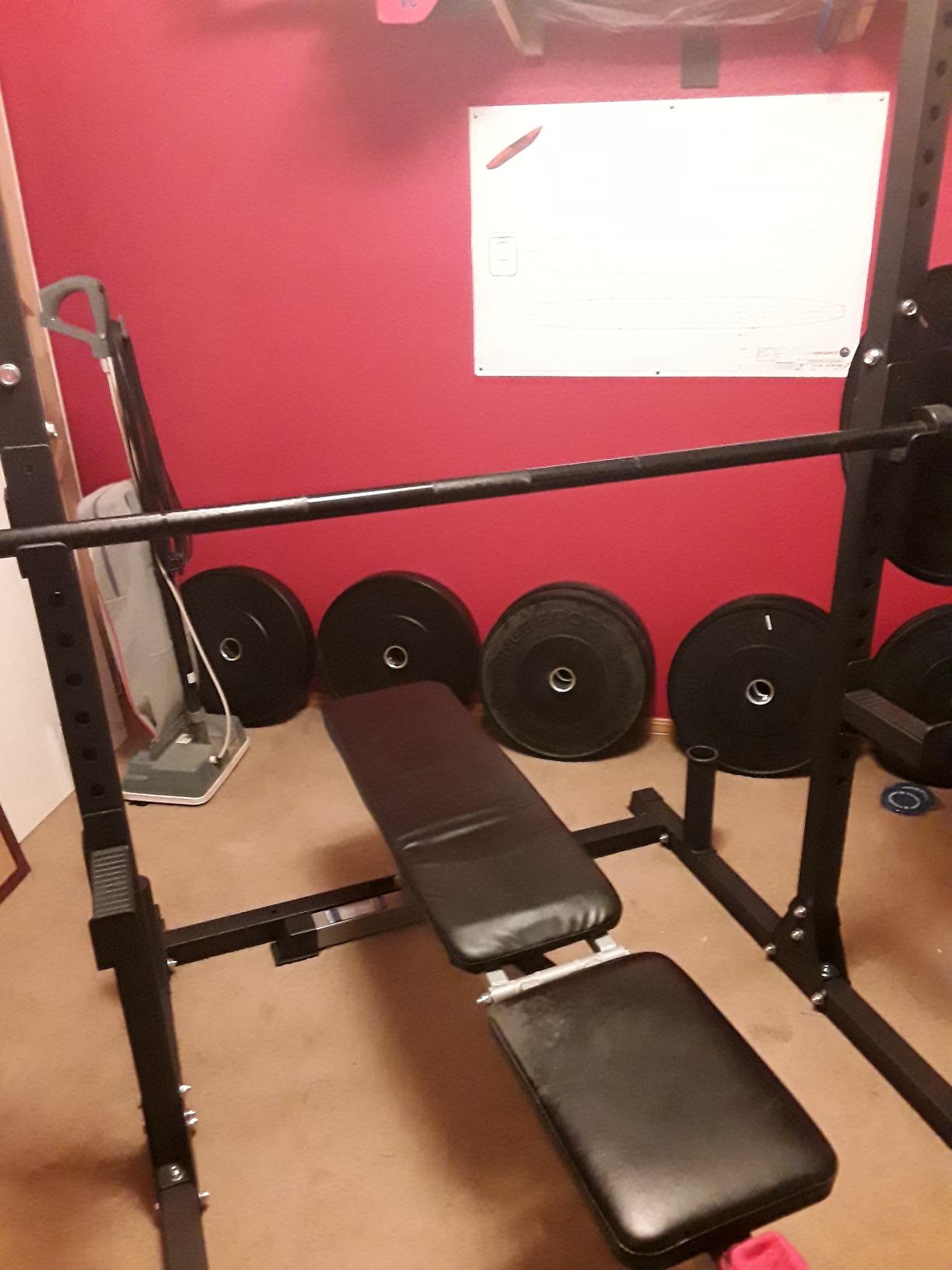 papababe Squat Rack with Pull Up Bar for Home Gym, Adjustable Power Cage with J-Hooks, 800LB Capacity customer photo 2