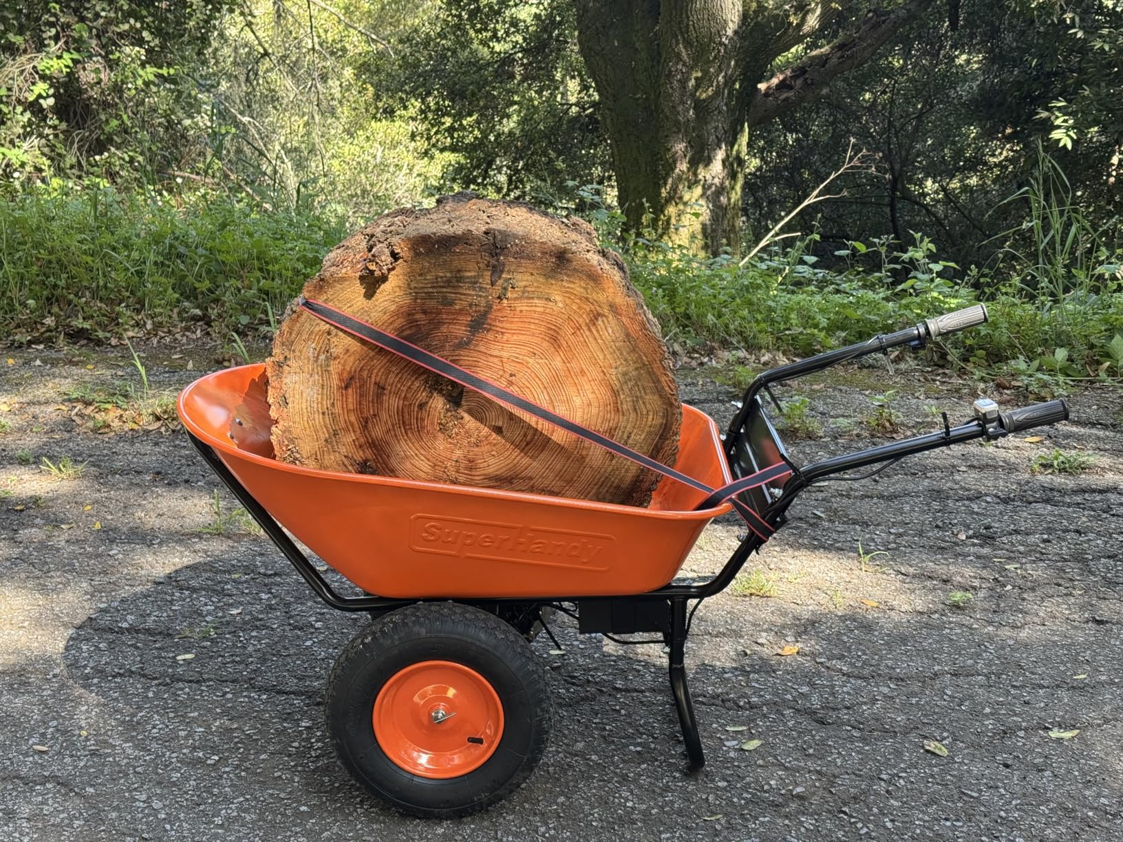 SuperHandy Wheelbarrow Utility Cart Electric 24V DC 330lbs Max Load Barrel Dump Material Debris Hauler customer photo 1