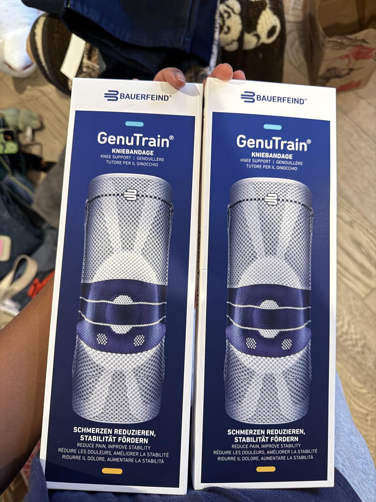 Bauerfeind - GenuTrain - Knee Brace - Targeted Support for Pain Relief and Stabilization of The Knee, Provides Relief of Weak, Swollen, and Injured Knees customer photo 2