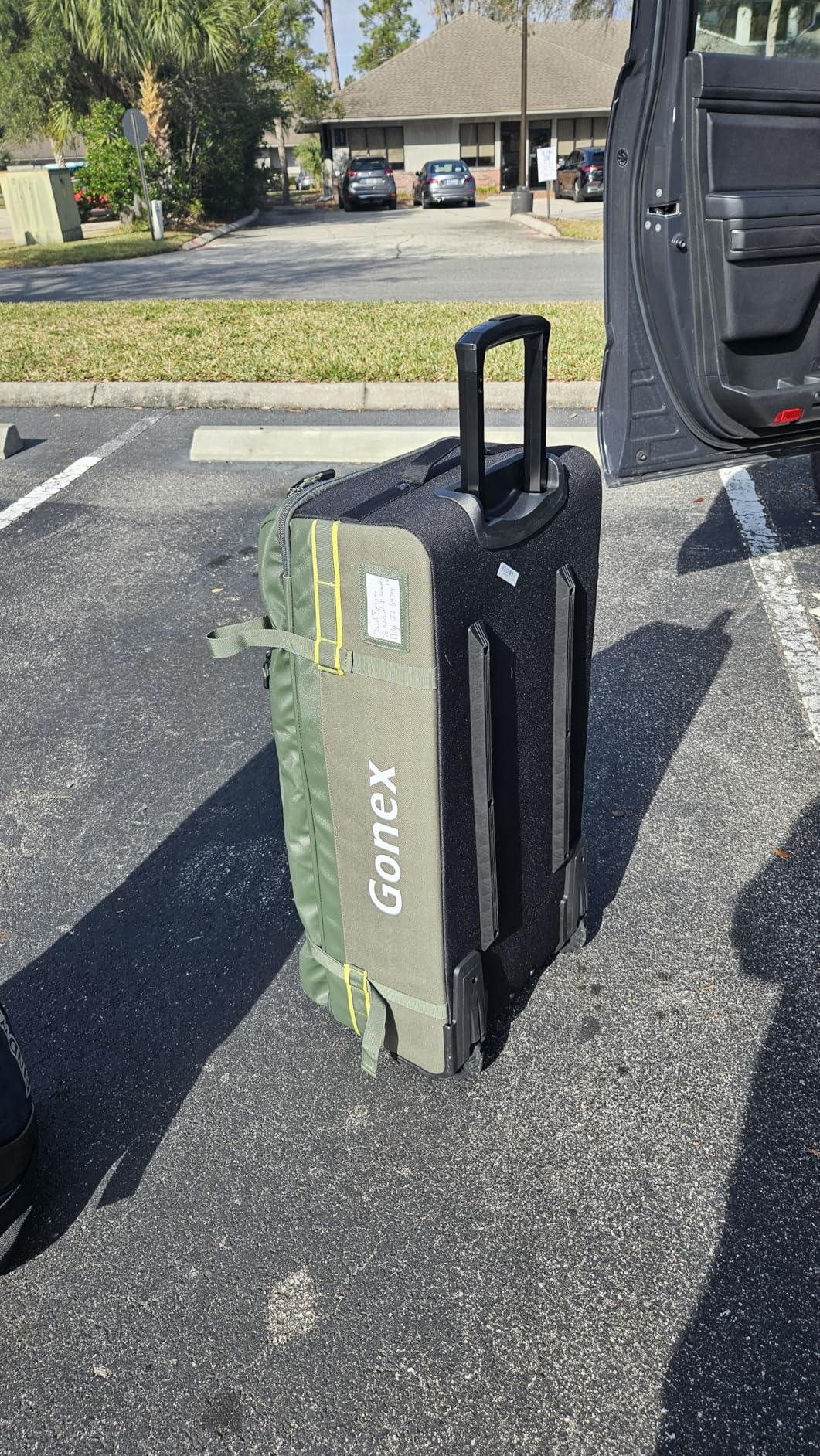 Gonex Rolling Duffle Bag with Wheels, 100L Water Repellent Large Wheeled Travel Duffel Luggage with Rollers 33 inch, Olive Green customer photo 1