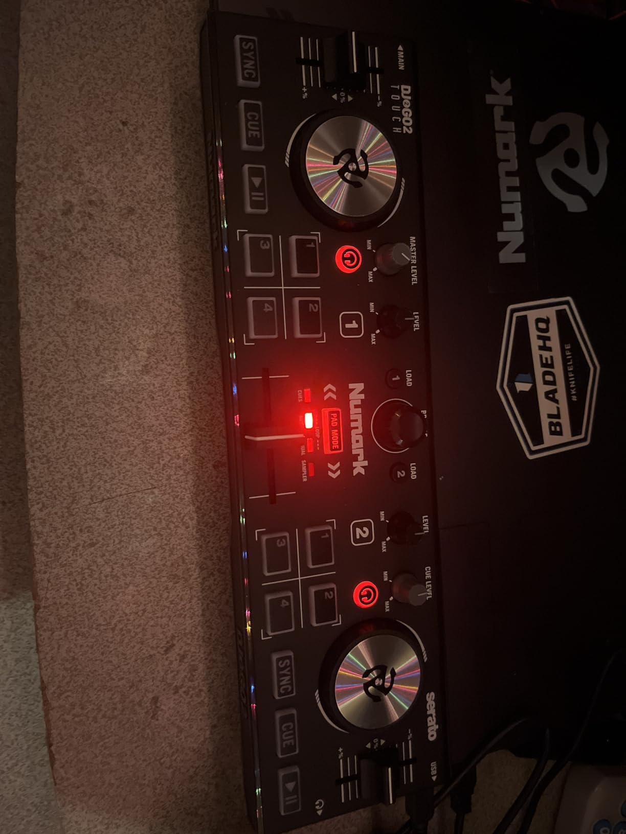 Numark DJ2GO2 Touch Compact DJ Controller with 2 Decks, Mixer, Audio Interface and Serato Lite customer photo 1