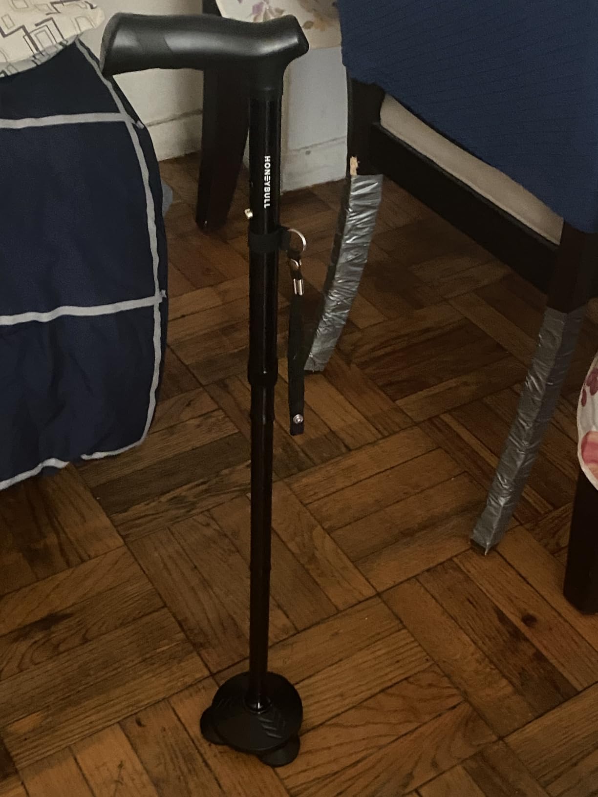HONEYBULL Walking Cane for Men & Women Foldable, Adjustable, Heavy Duty, Free Standing, All Terrain, Collapsible Walking Sticks for Seniors & Adults customer photo 2