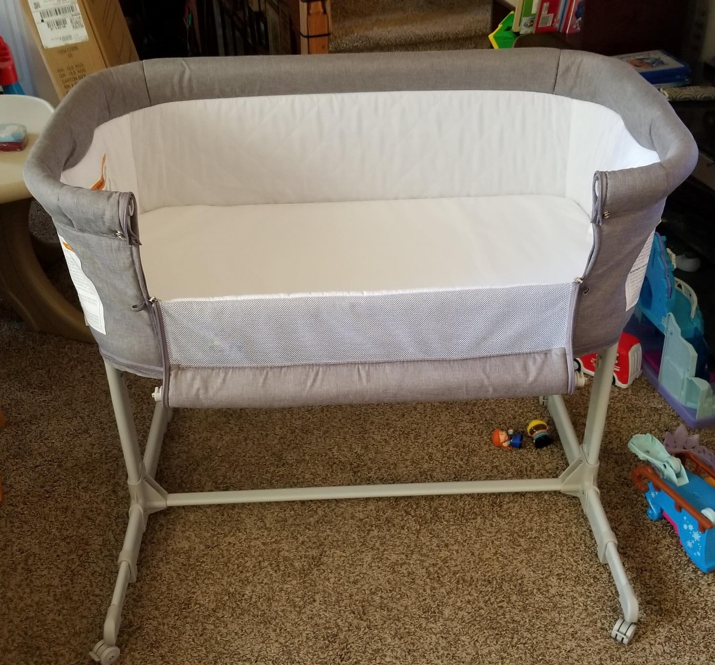 KoolerThings 3 in 1 Baby Bassinet, Bedside Sleeper, & Playpen, Easy Folding Portable Crib (Grey)- KoolaBaby customer photo 1