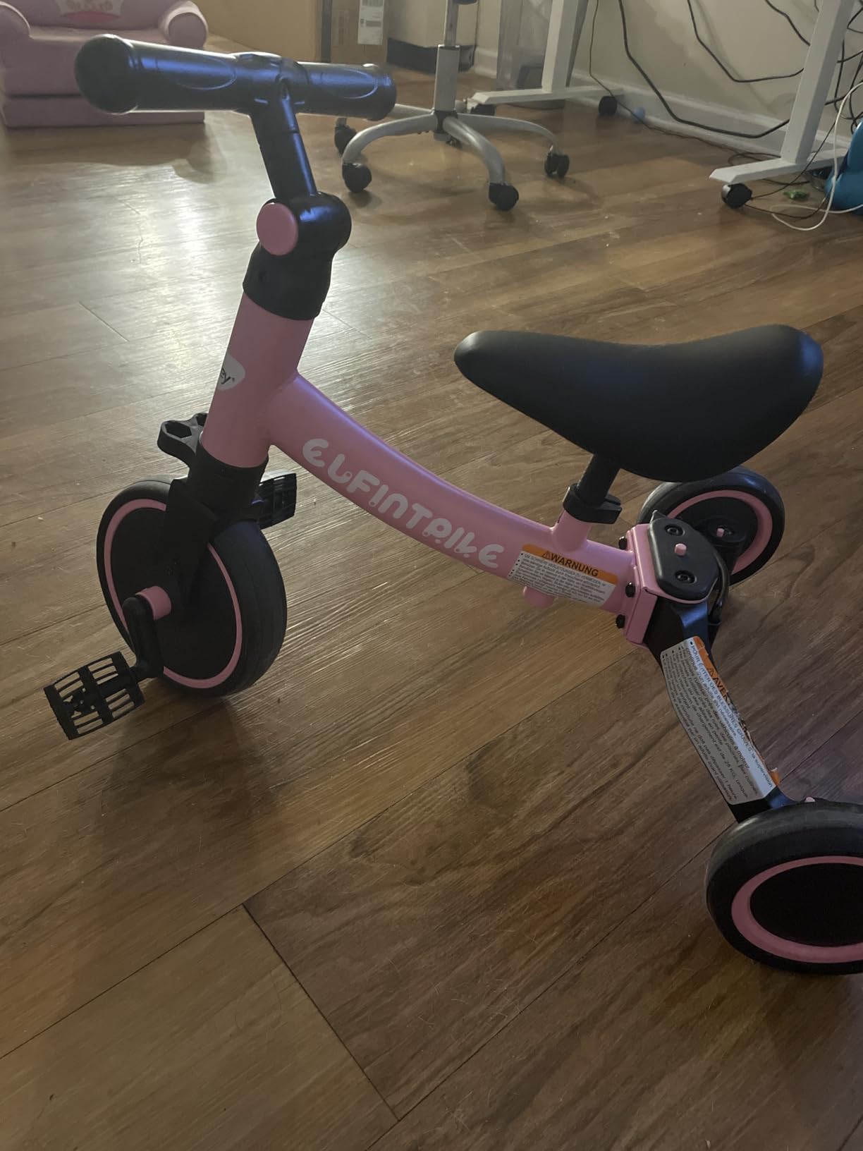 besrey 5 in 1 Toddler Bike for 1 Year to 4 Years Old Kids, Toddler Tricycle Kids Trikes, Toys for Boy & Girl, Balance Training, Removable Pedals customer photo 1