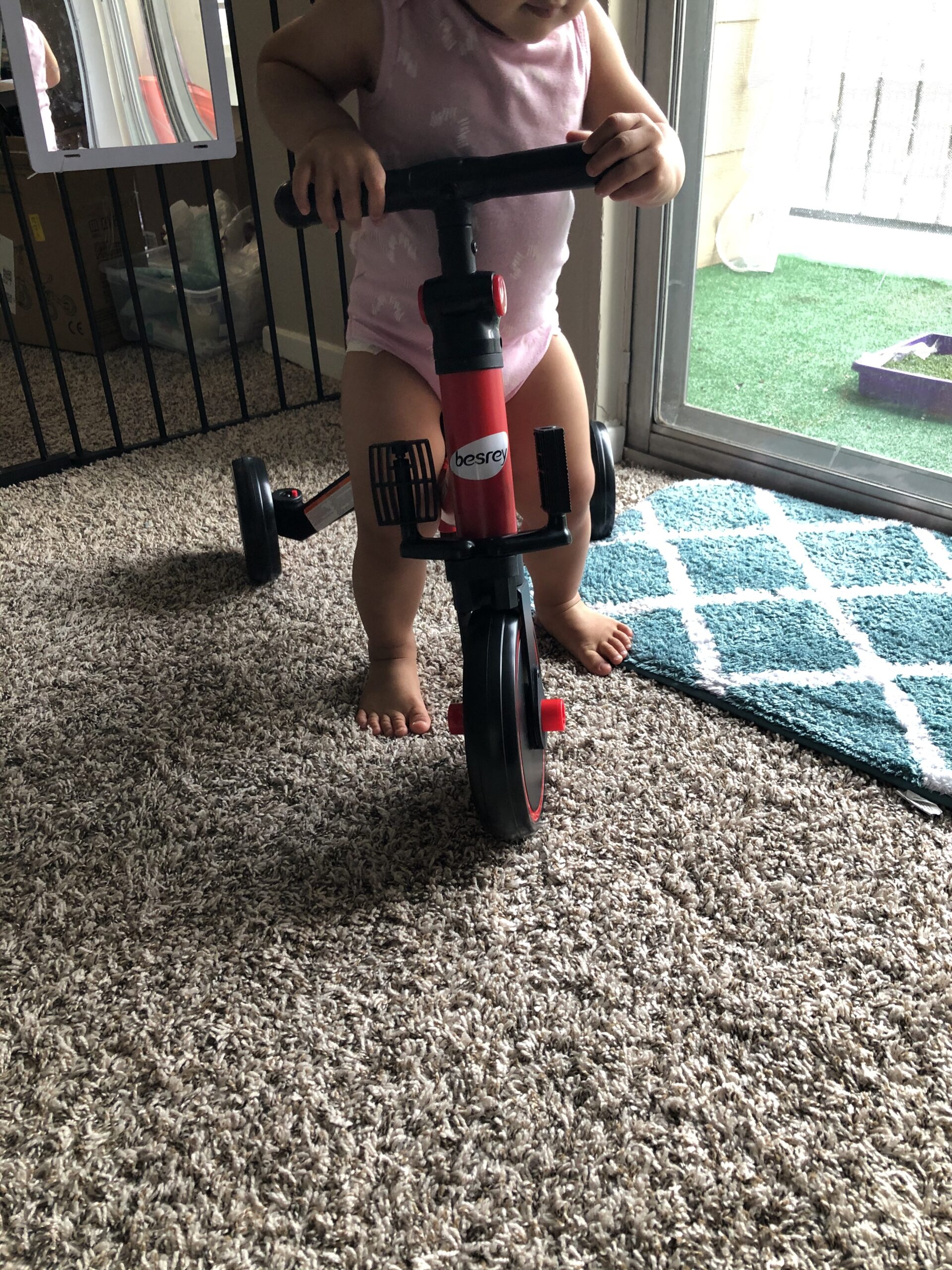 besrey 5 in 1 Toddler Bike for 1 Year to 4 Years Old Kids, Toddler Tricycle Kids Trikes, Toys for Boy & Girl, Balance Training, Removable Pedals customer photo 2
