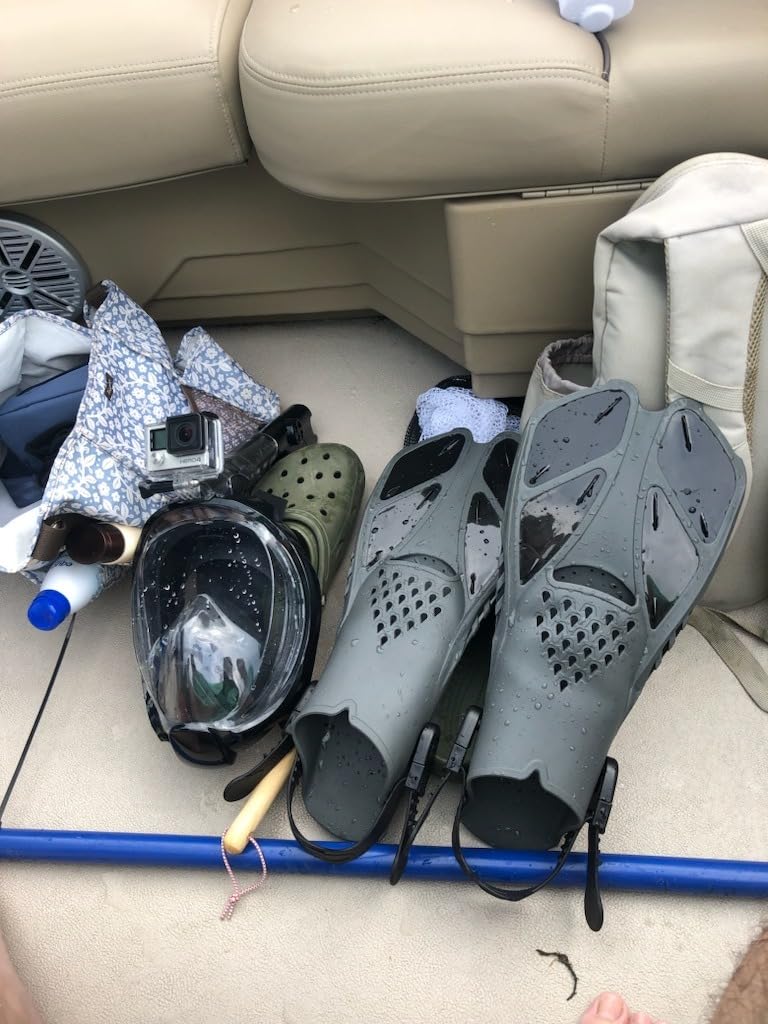 Greatever Snorkel Fins Adjustable Buckles Open Heel Swim Flippers Travel Size customer photo 1
