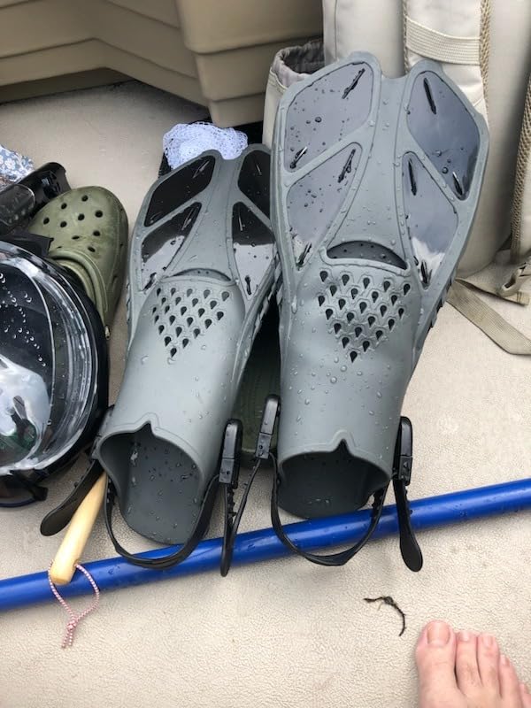 Greatever Snorkel Fins Adjustable Buckles Open Heel Swim Flippers Travel Size customer photo 2