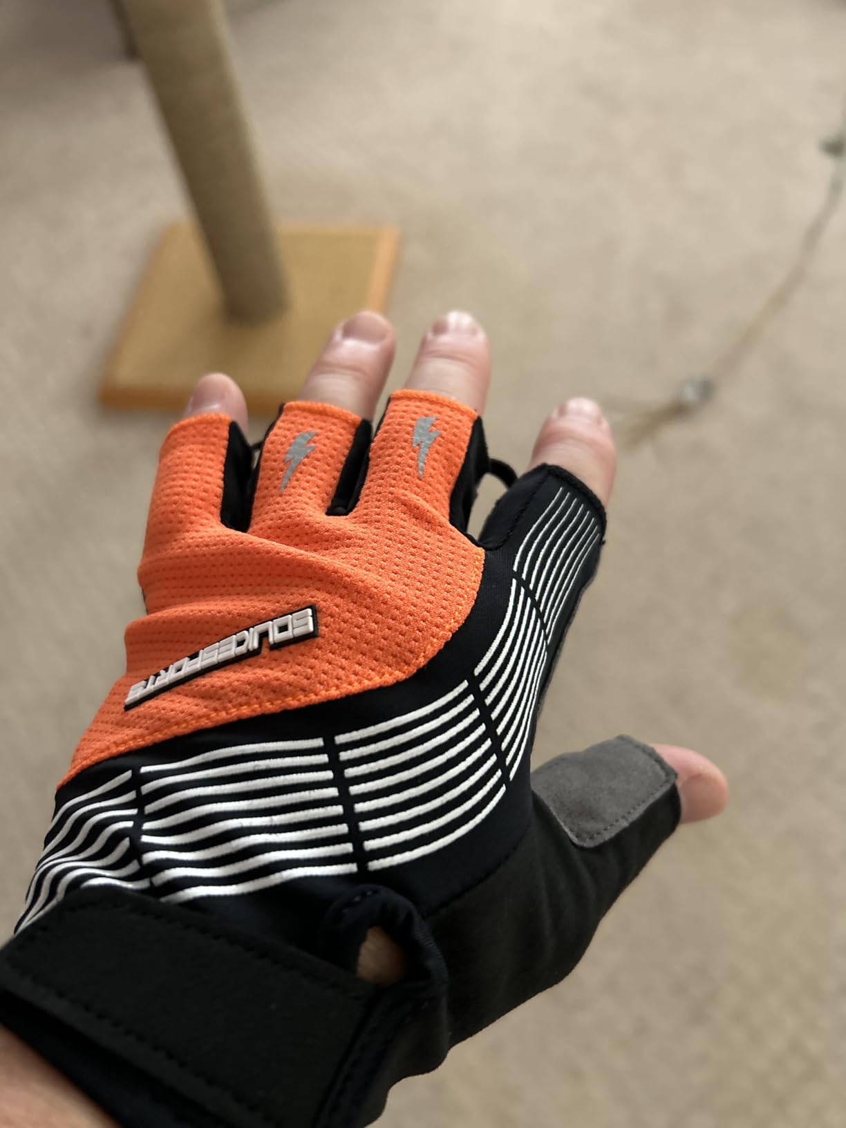 Souke Sports Cycling Bike Gloves - Padded Half Finger Bicycle Gloves with Shock-Absorbing, Anti-Slip, Breathable MTB & Road Biking Features for Men & Women customer photo 1
