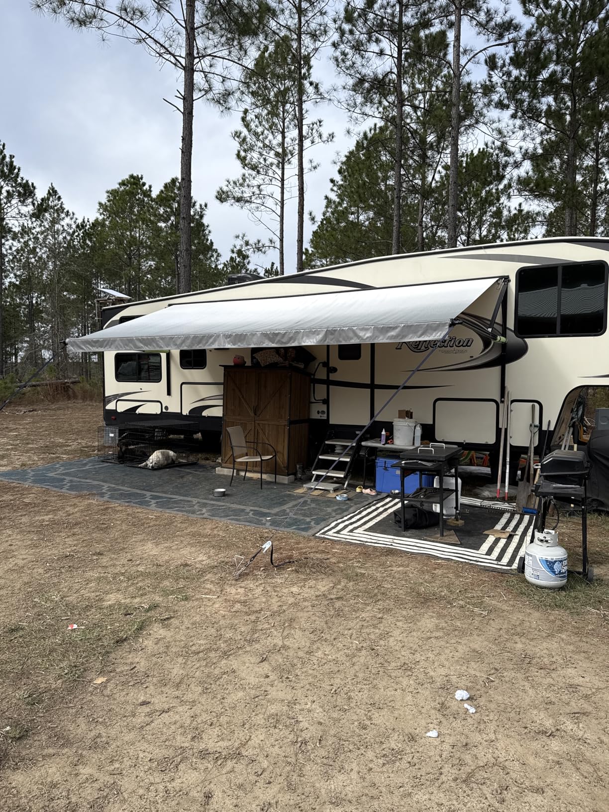 RecPro RV Awning Fabric Replacement | Width Options from 8 Feet to 22 Feet | Variety of Color Options | 8' (96